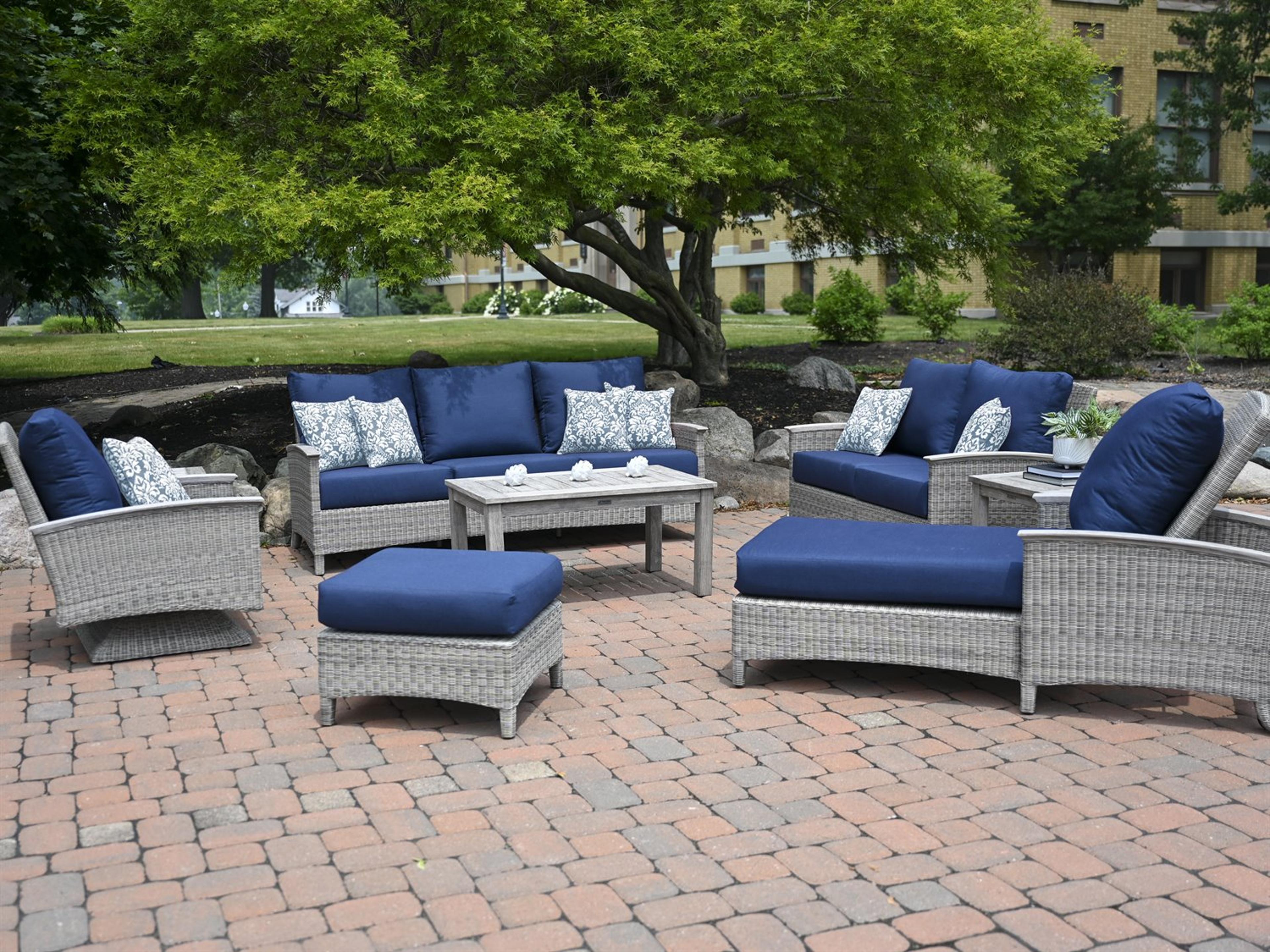 Bella Deep Seating Wicker Outdoor Patio Lounge Set