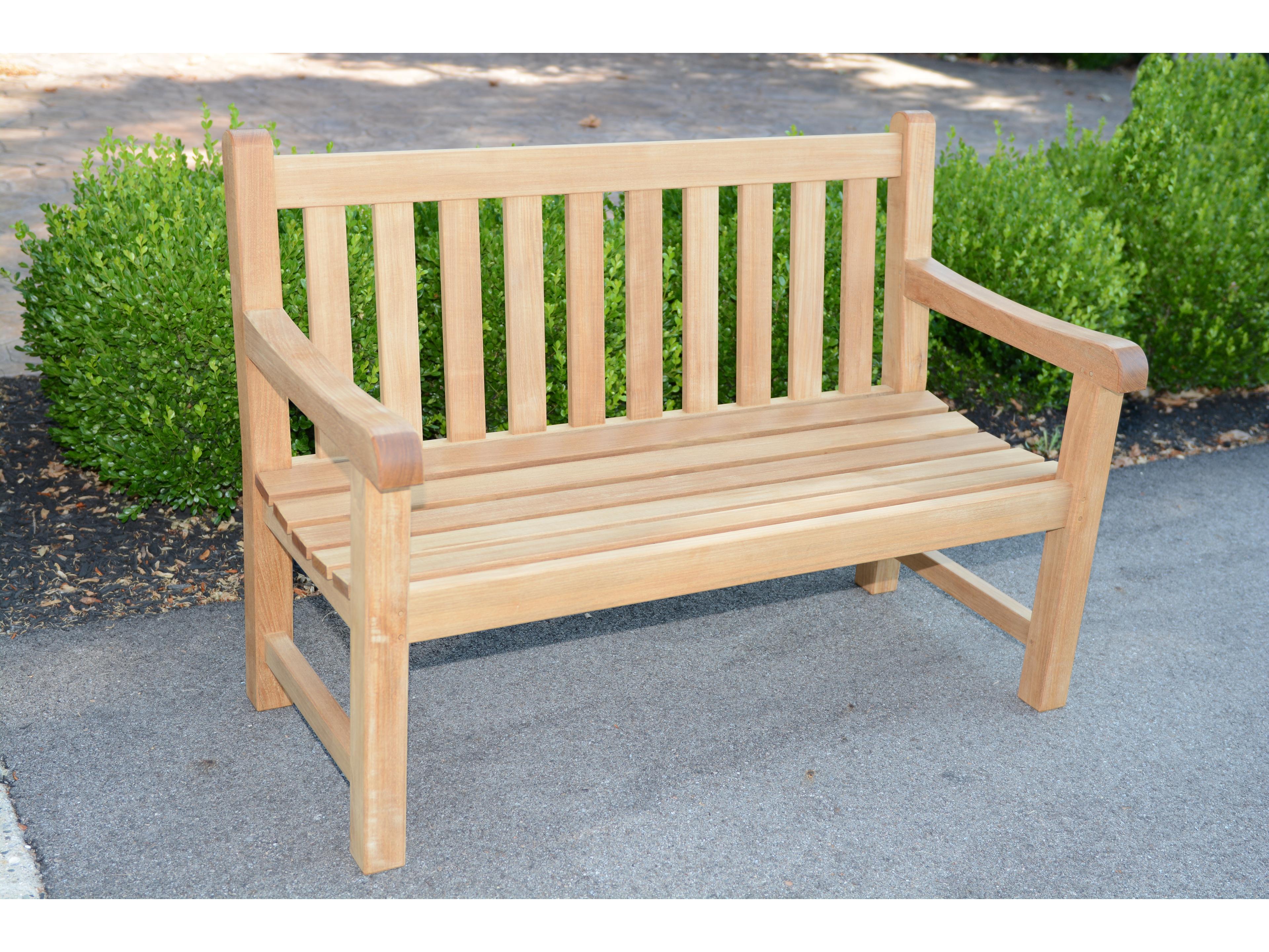 Three Birds Casual Columbia Natural Teak Patio Bench