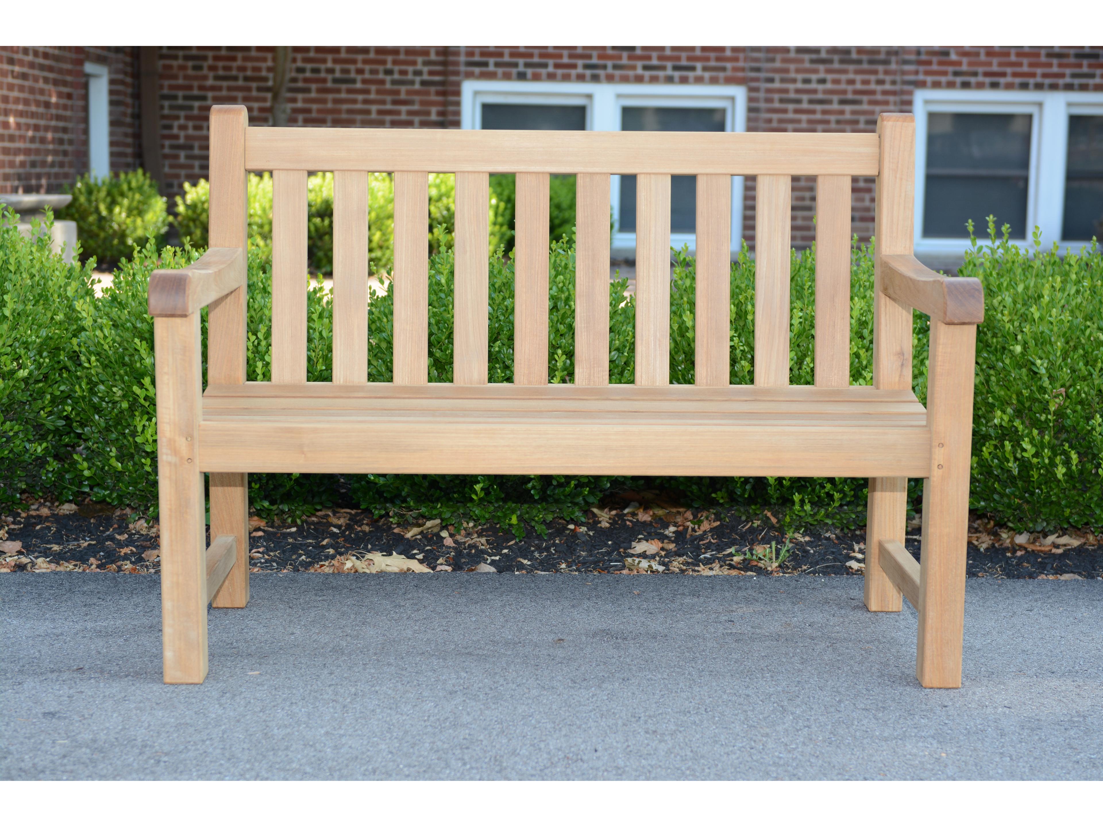 Three Birds Casual Columbia Natural Teak Patio Bench