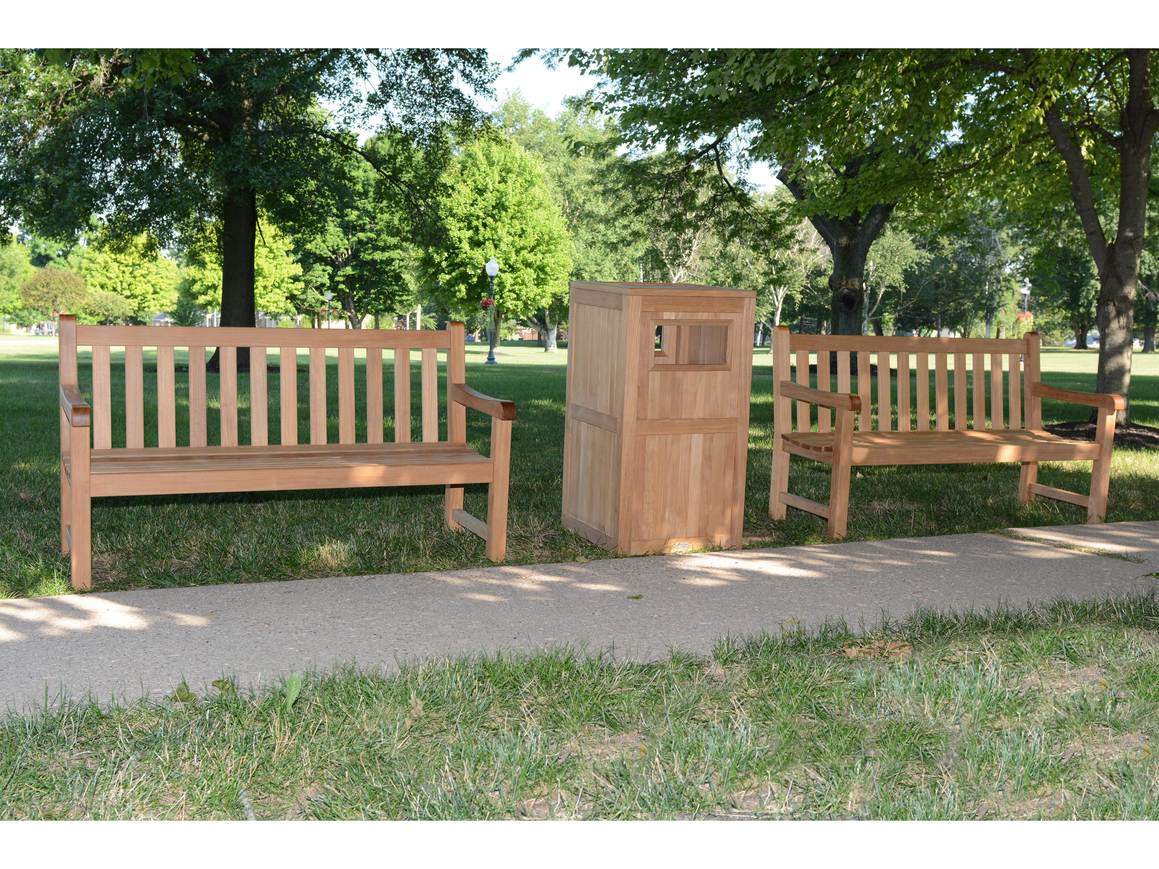 Three Birds Casual Columbia Natural Teak Outdoor Bench