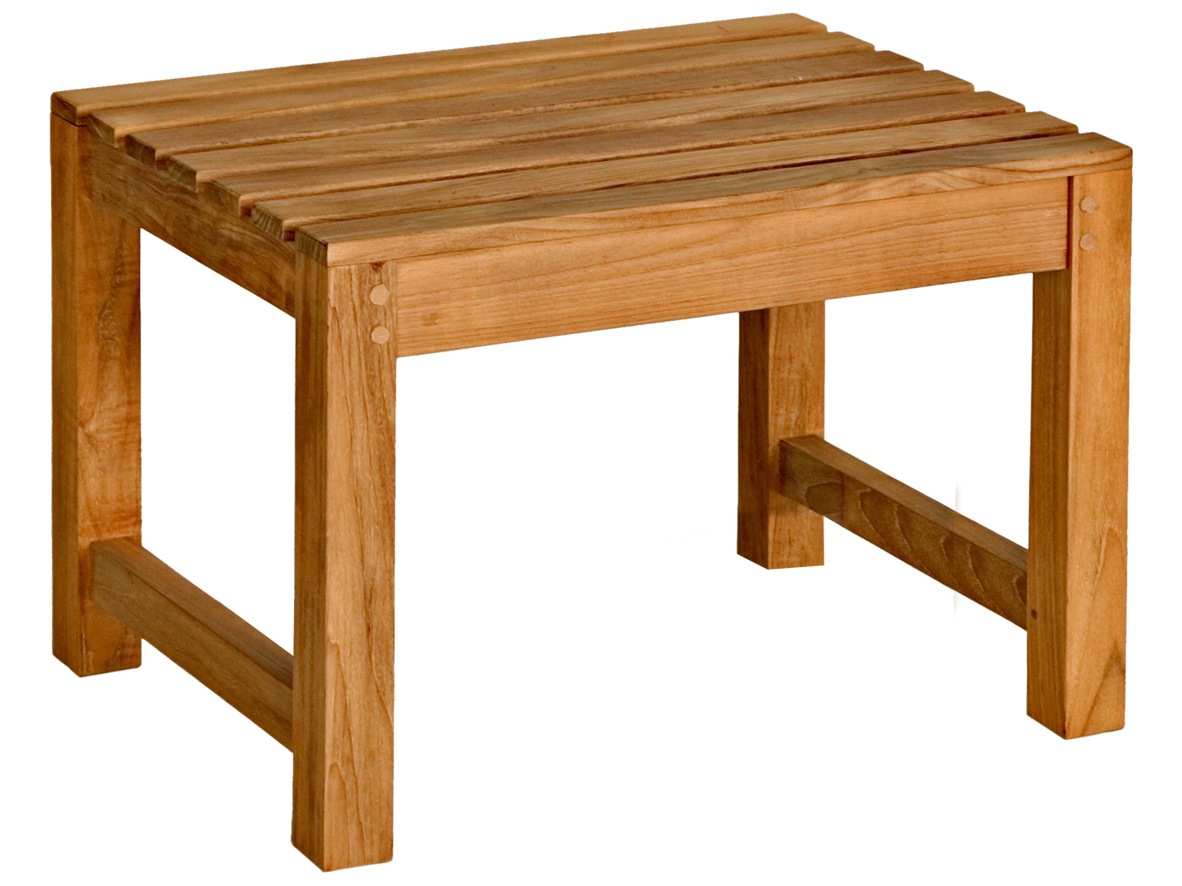 Charleston Teak Backless Patio Bench 2 feet