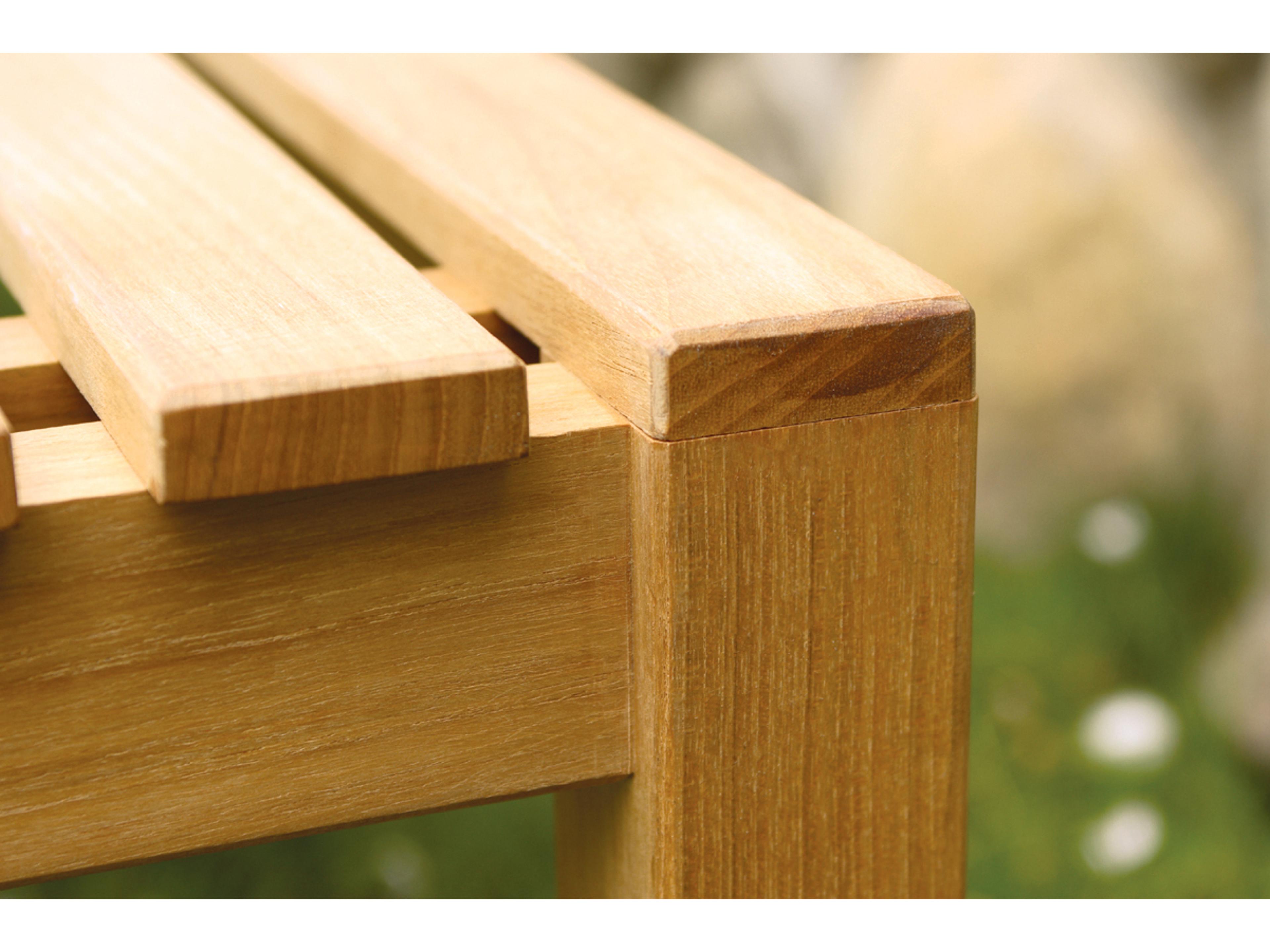 Three Birds Casual Charleston Teak Backless Patio Bench 6 feet