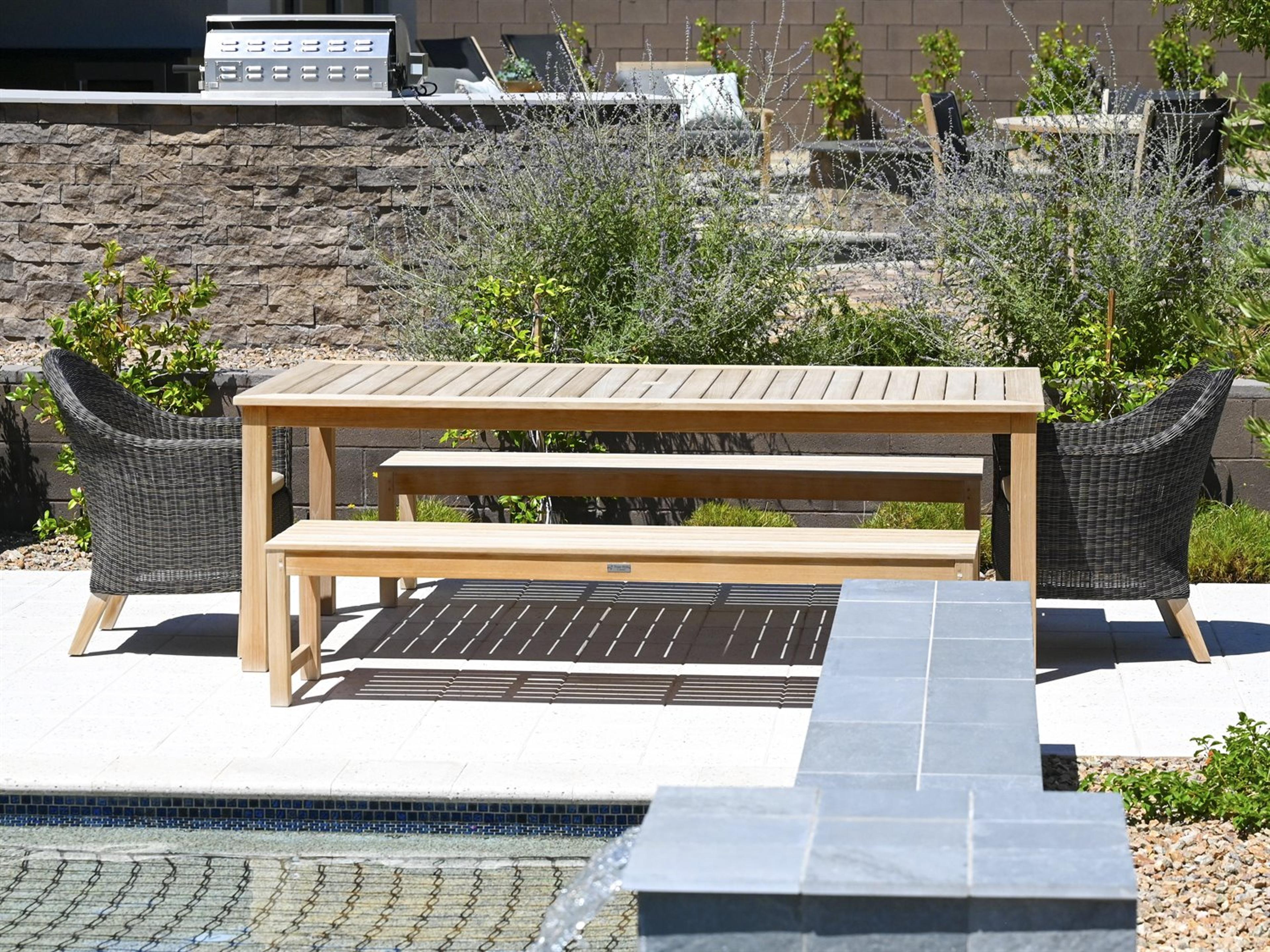 Charleston Natural Teak Outdoor Dining Set