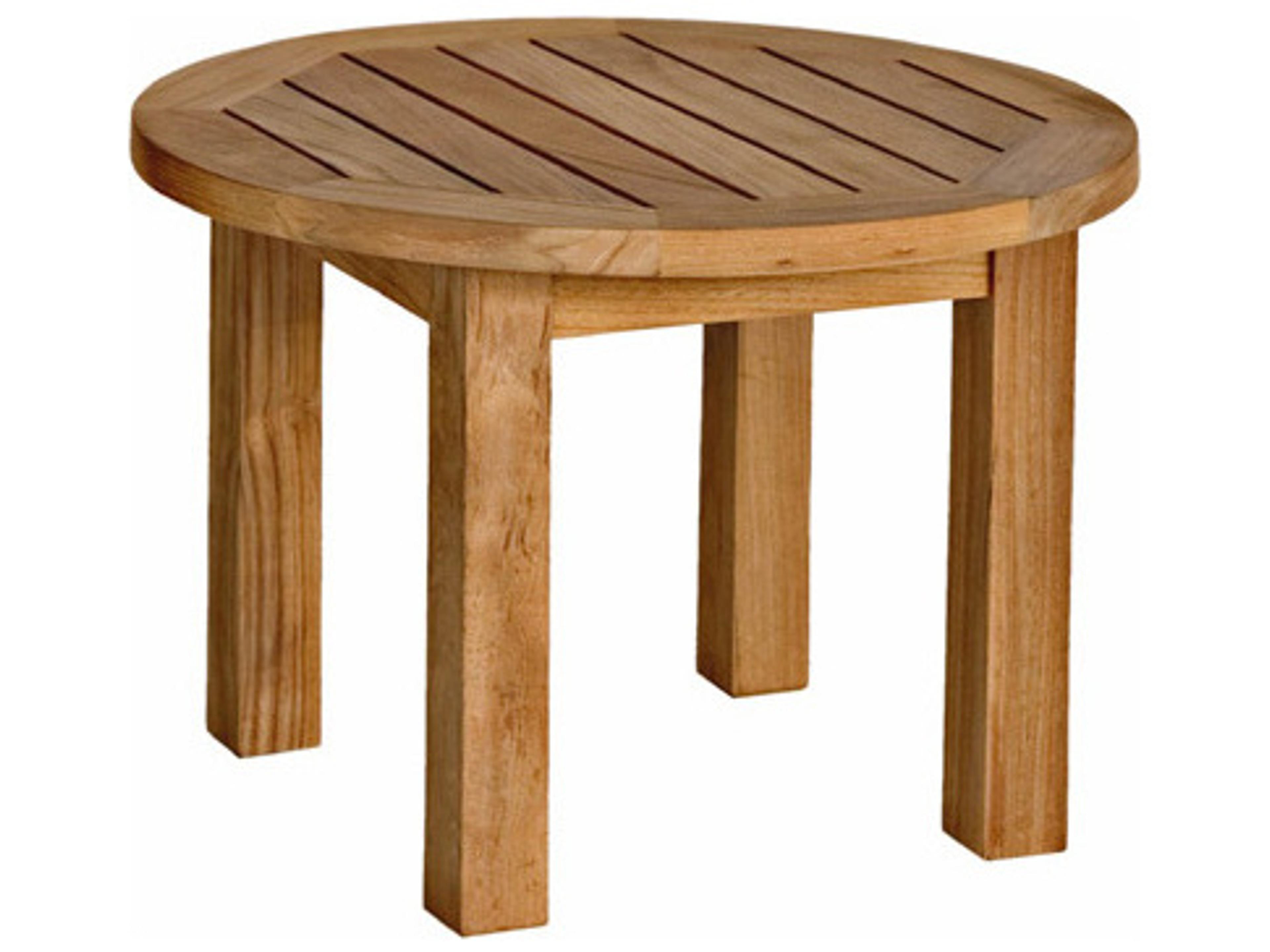 Canterbury Round Patio End Table