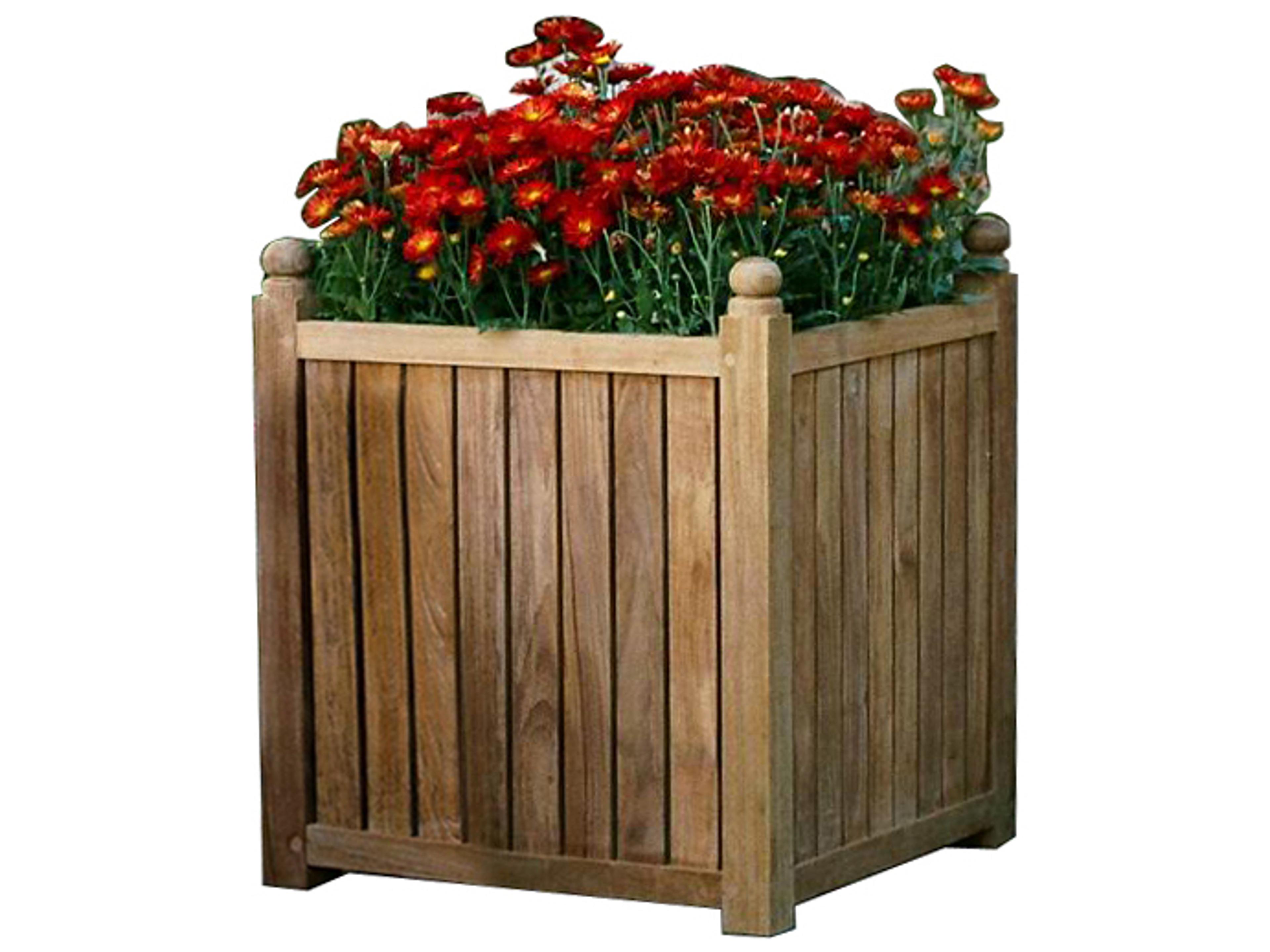 Teak Large Flower Box