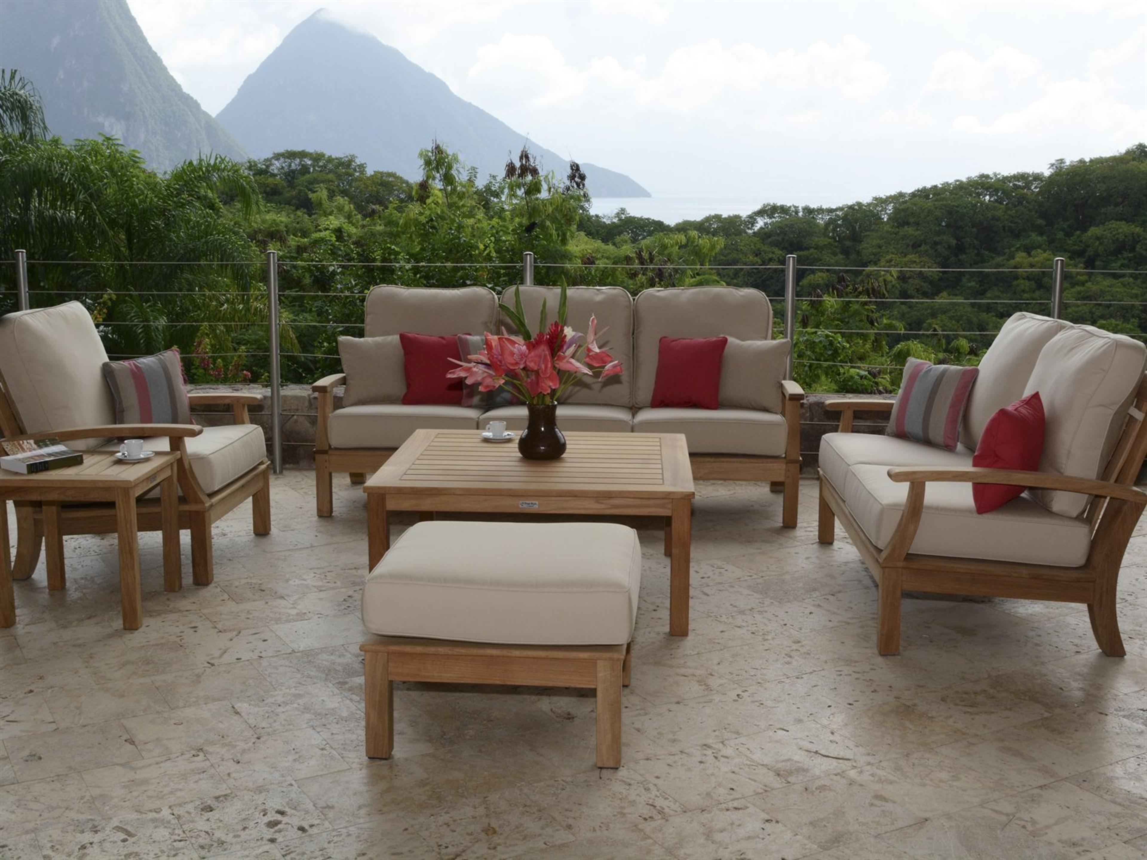 Monterey Natural Teak Patio Lounge Set