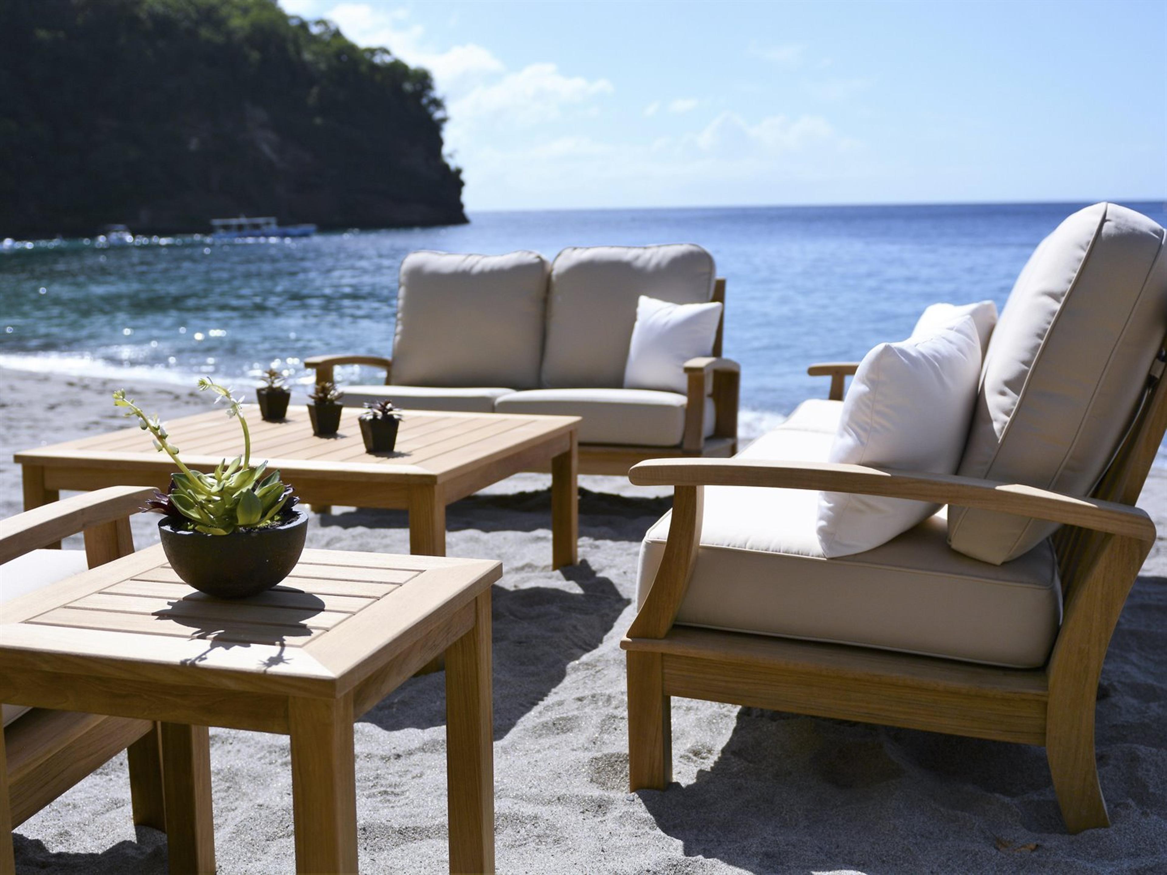 Monterey Natural Teak Patio Lounge Set