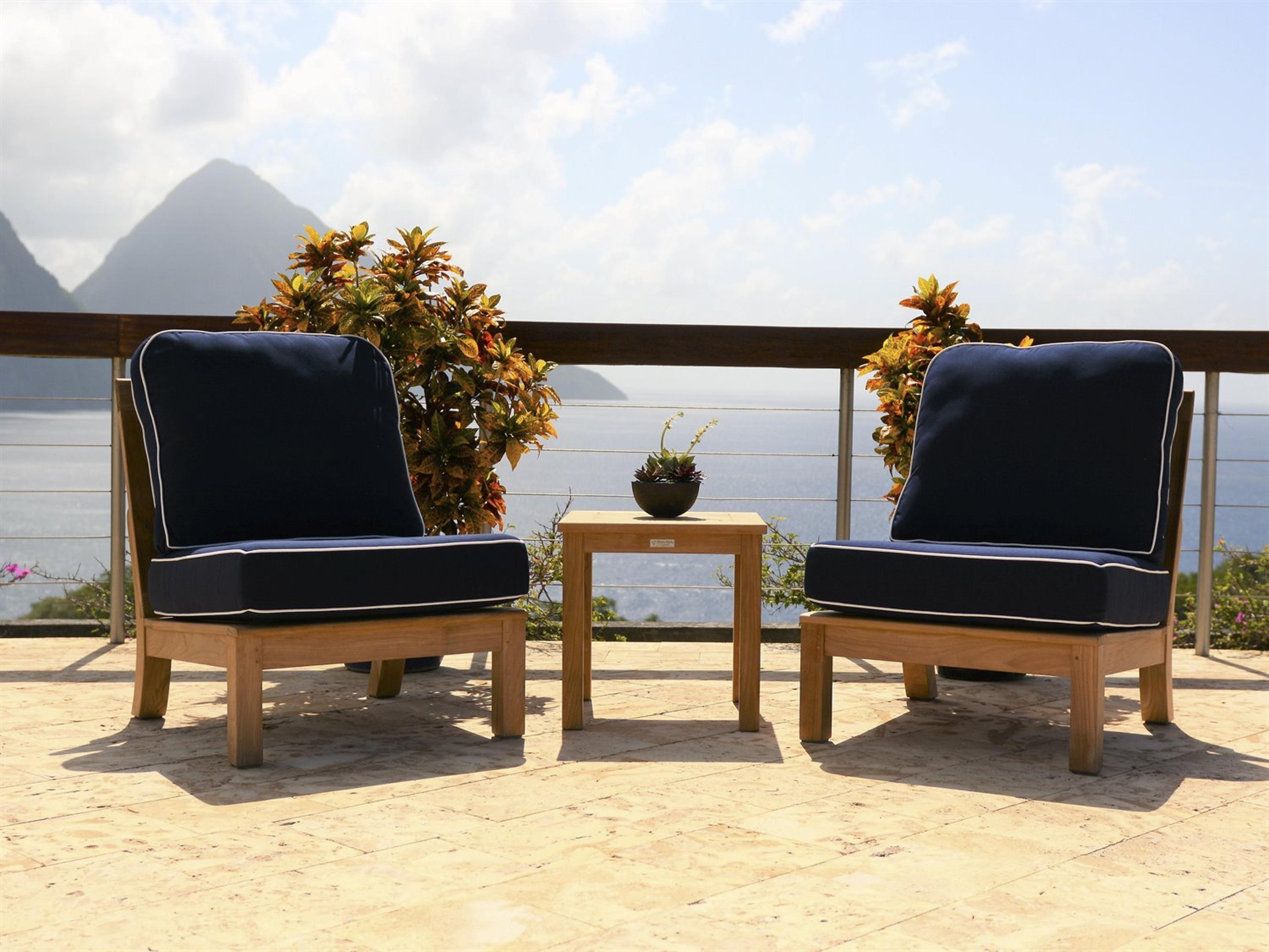 Monterey Natural Teak Patio Lounge Set