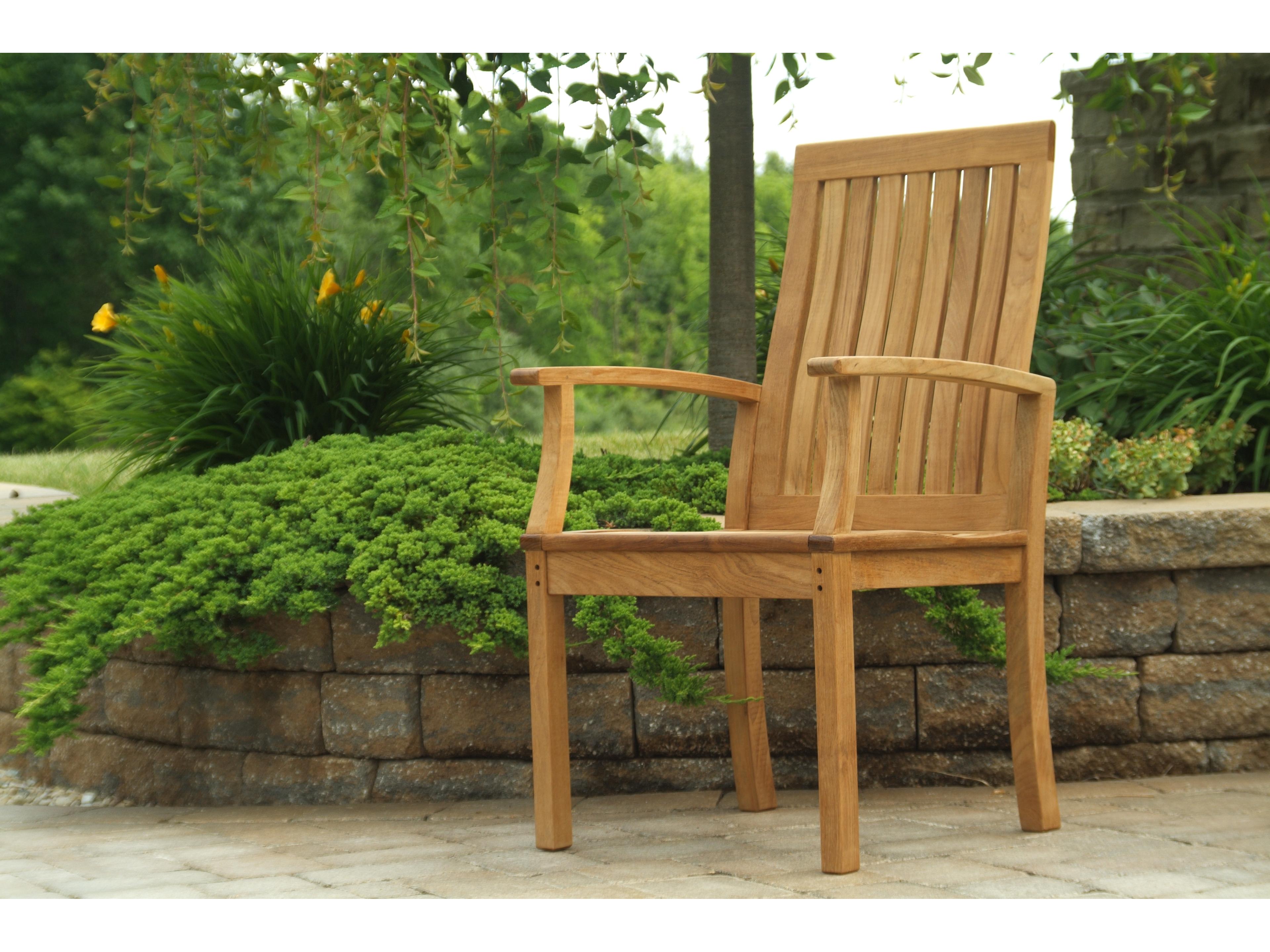 Three Birds Casual Monterey Teak Dining Armchair