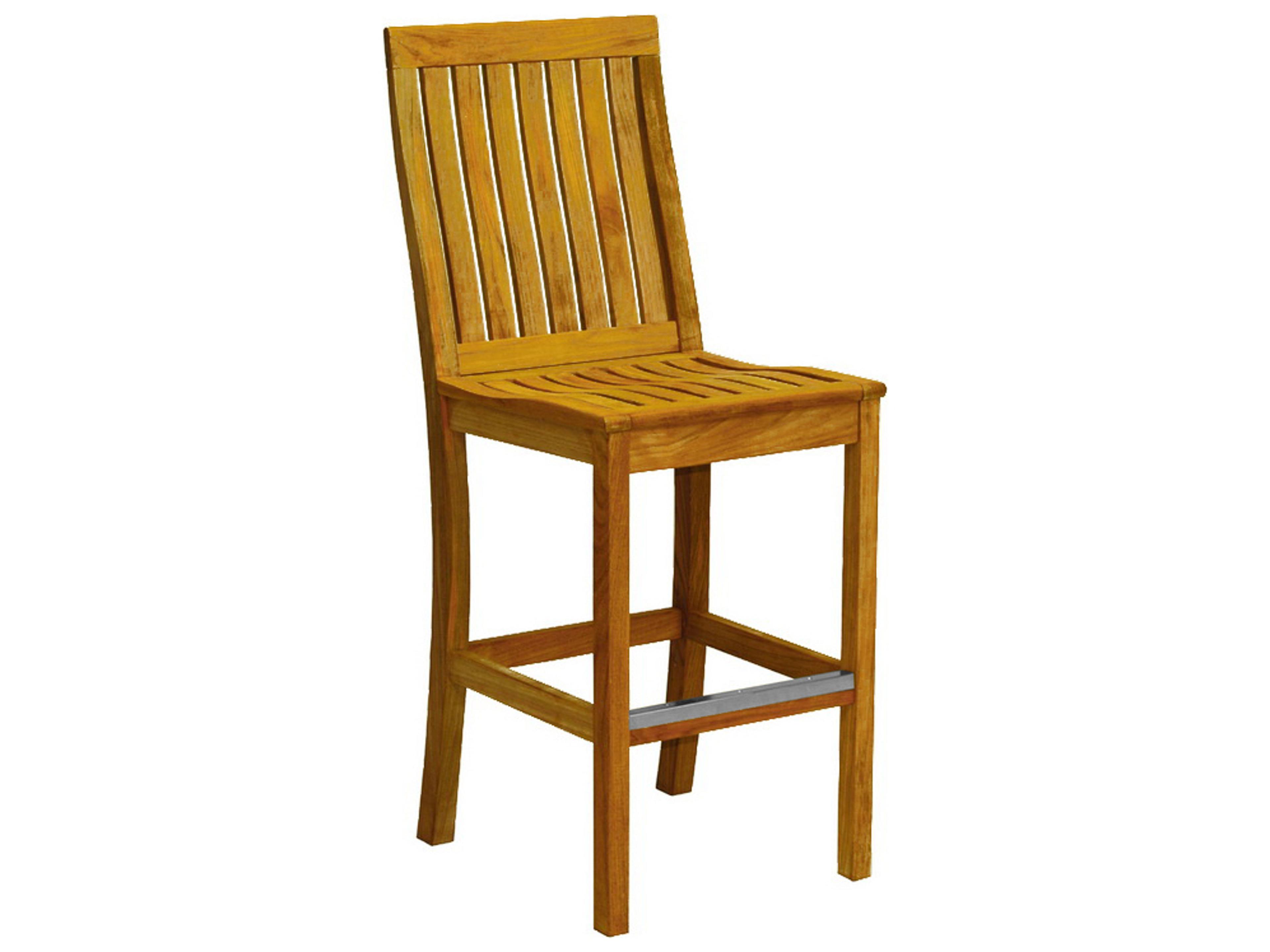 Monterey Teak Outdoor Patio Bar Chair