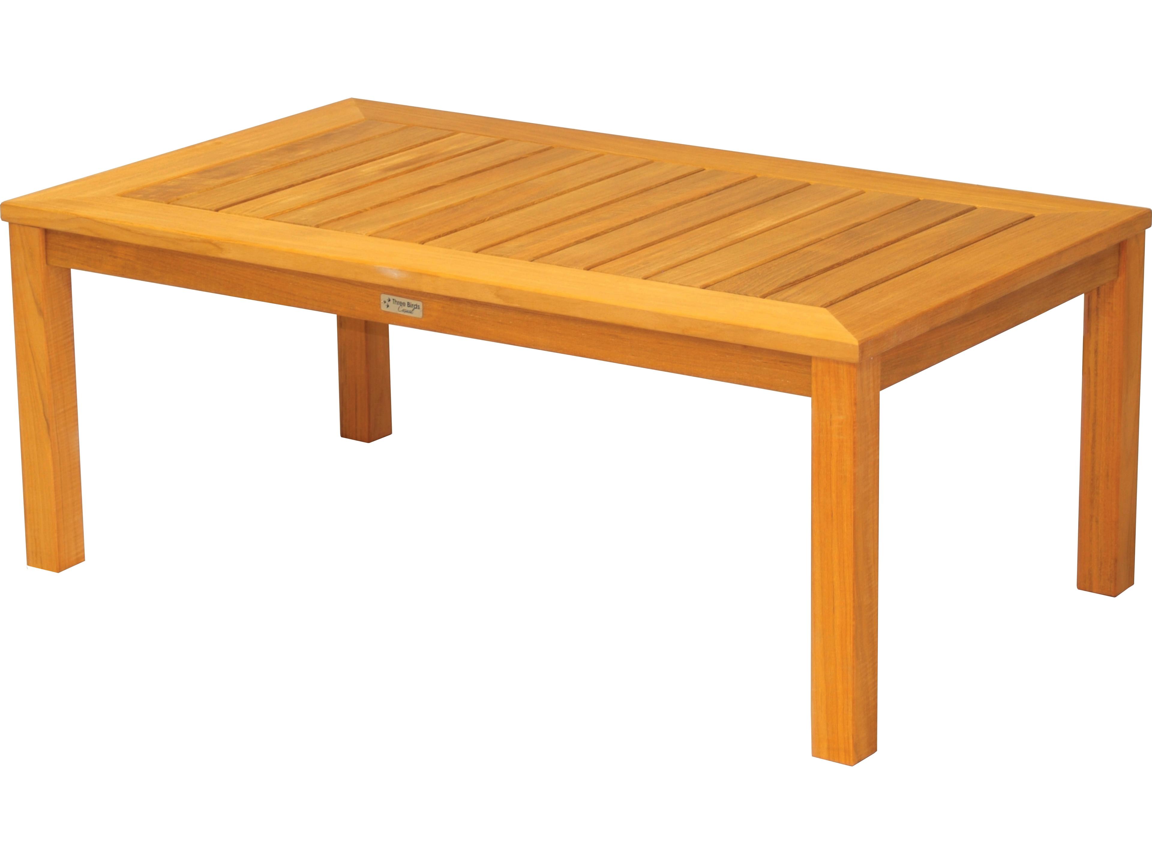 Newport Teak Rectangular Outdoor Patio Coffee Table