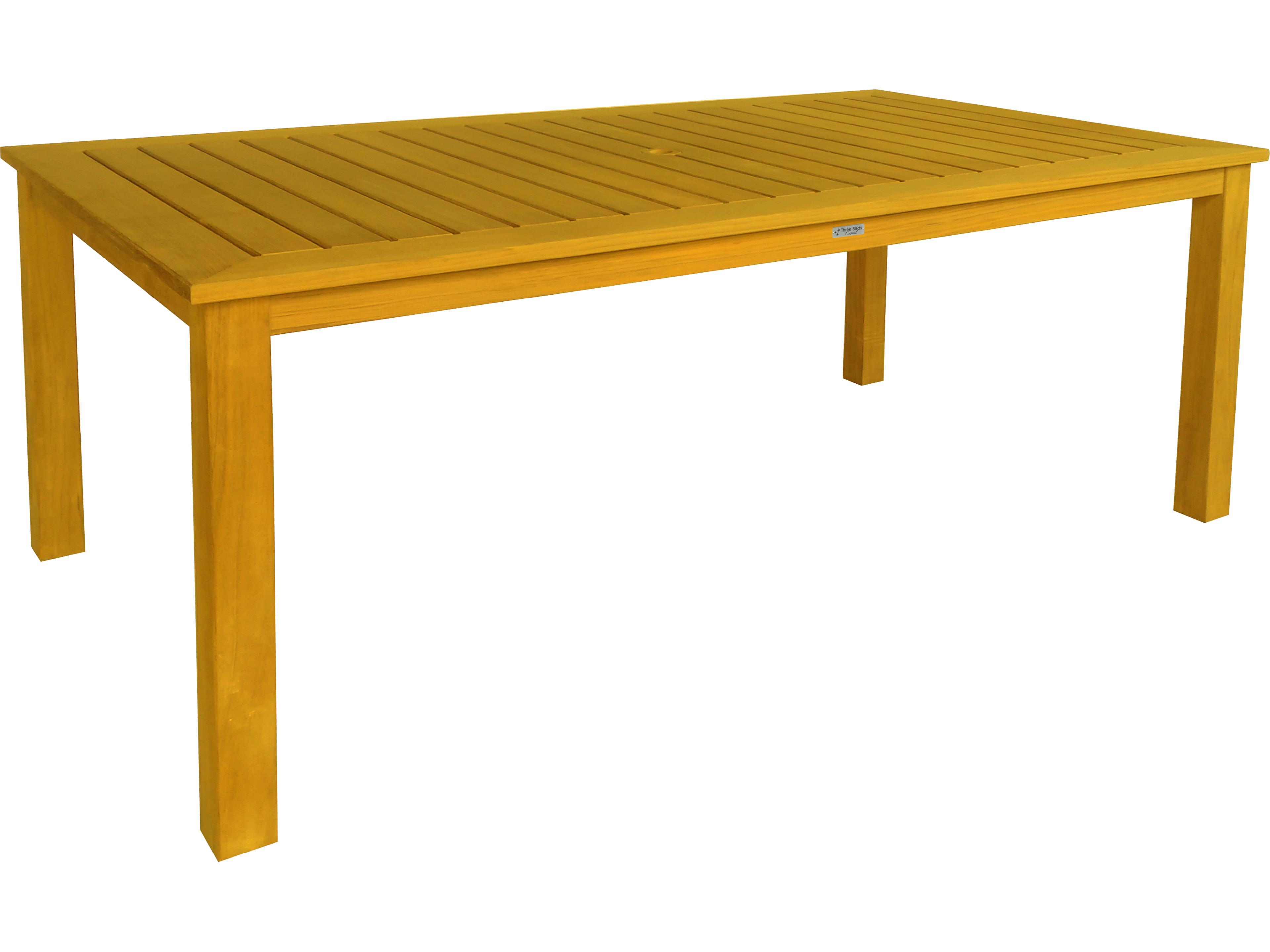 Newport Teak Rectangular Outdoor Dining Table