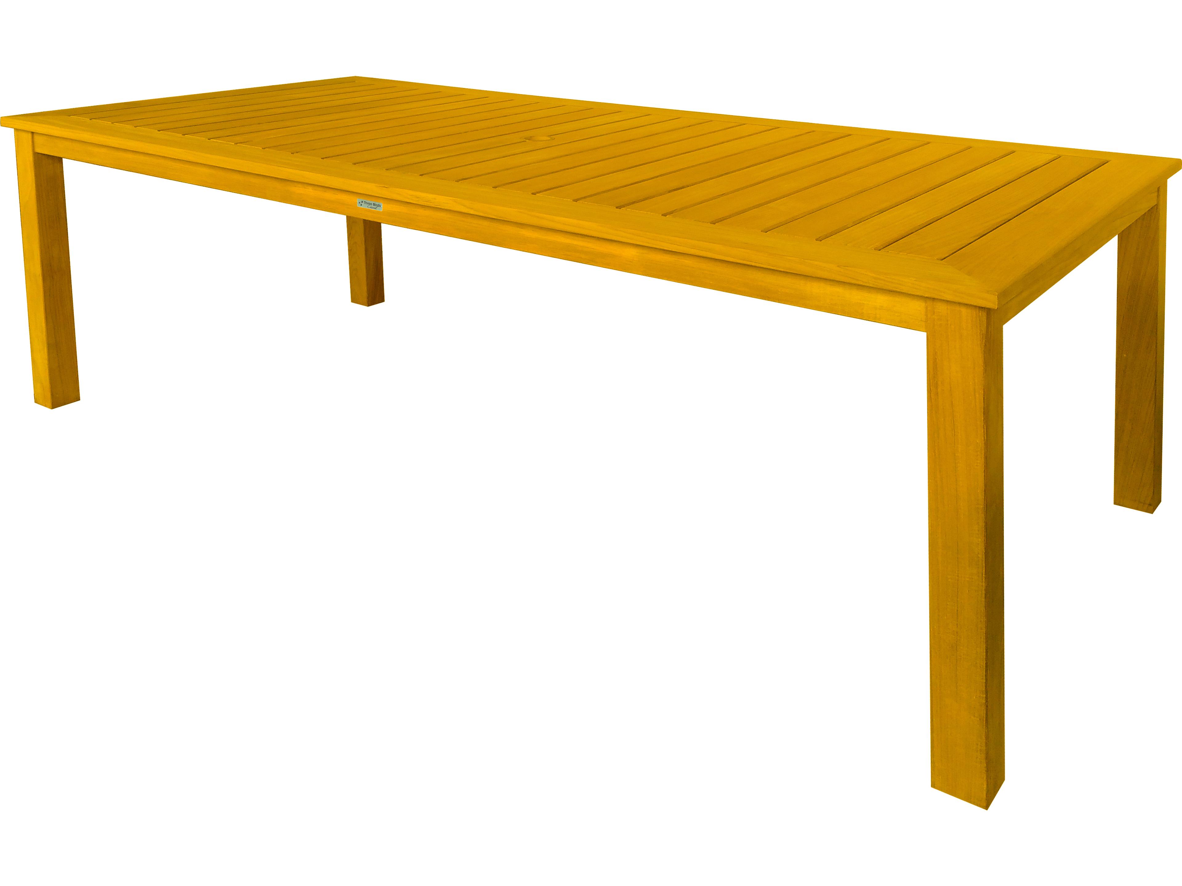 Newport Teak Rectangular Outdoor Patio Dining Table
