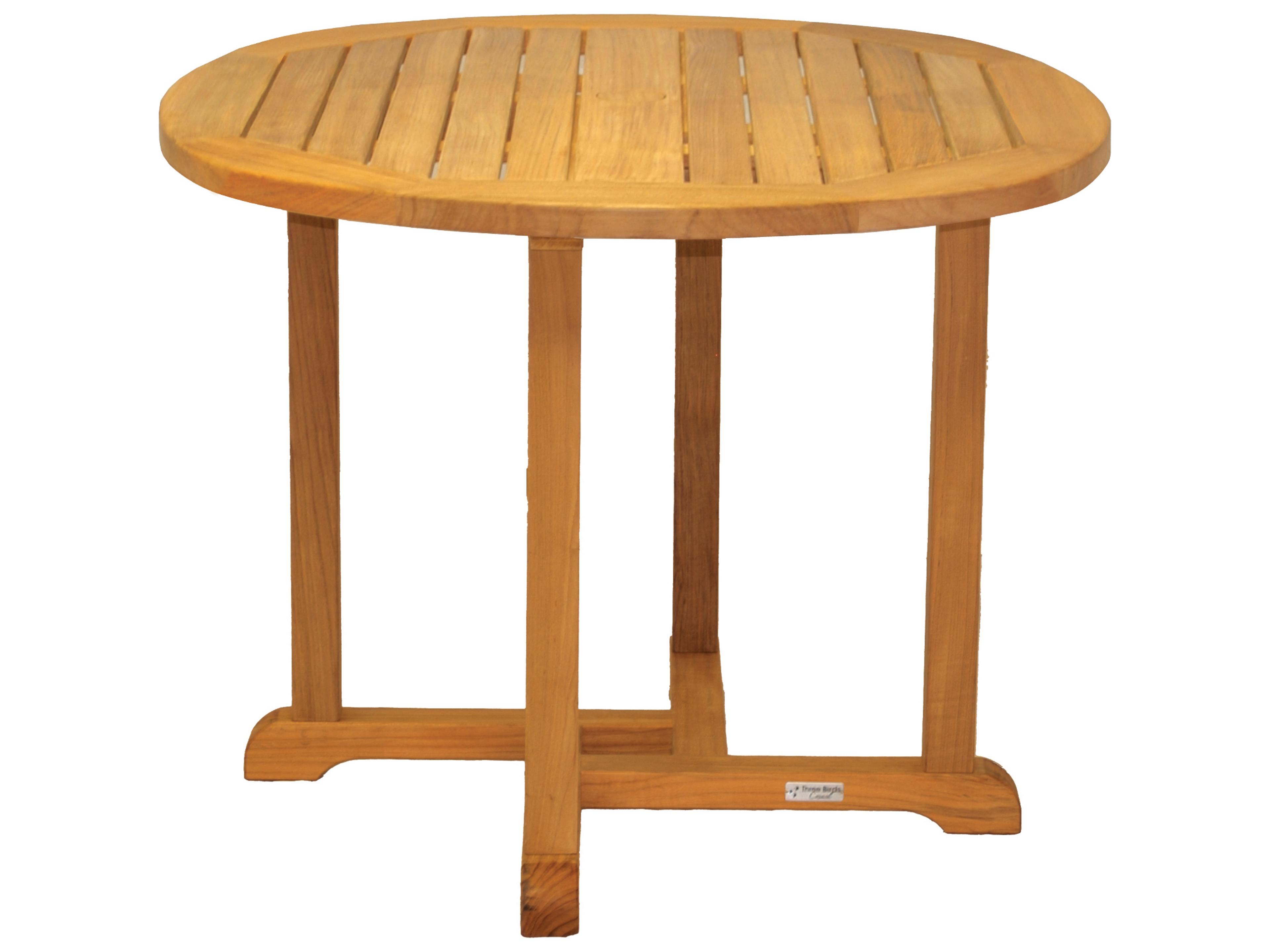 Oxford Teak Round Outdoor Dining Table