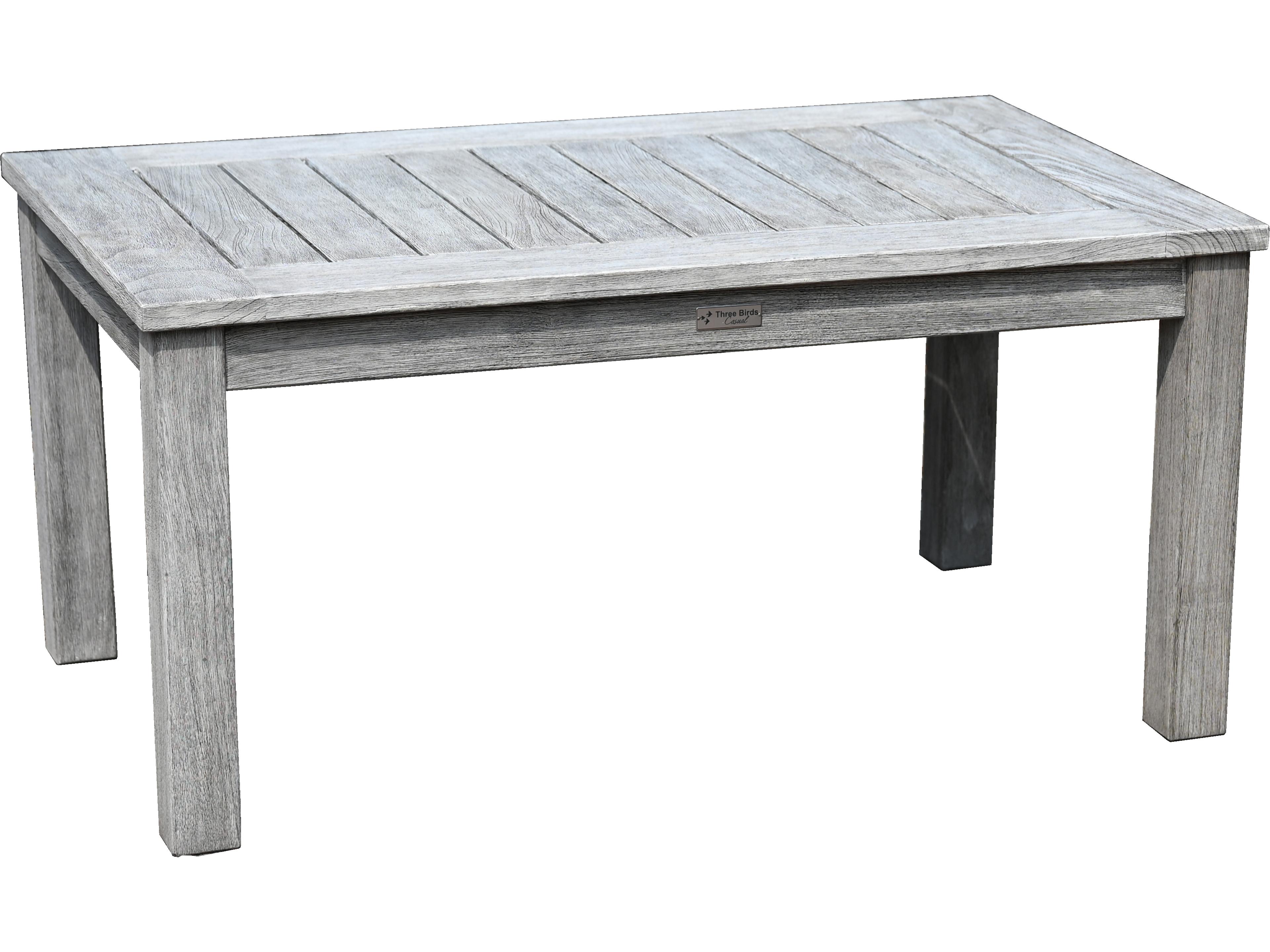Shelburne Teak Rectangular Patio Coffee Table
