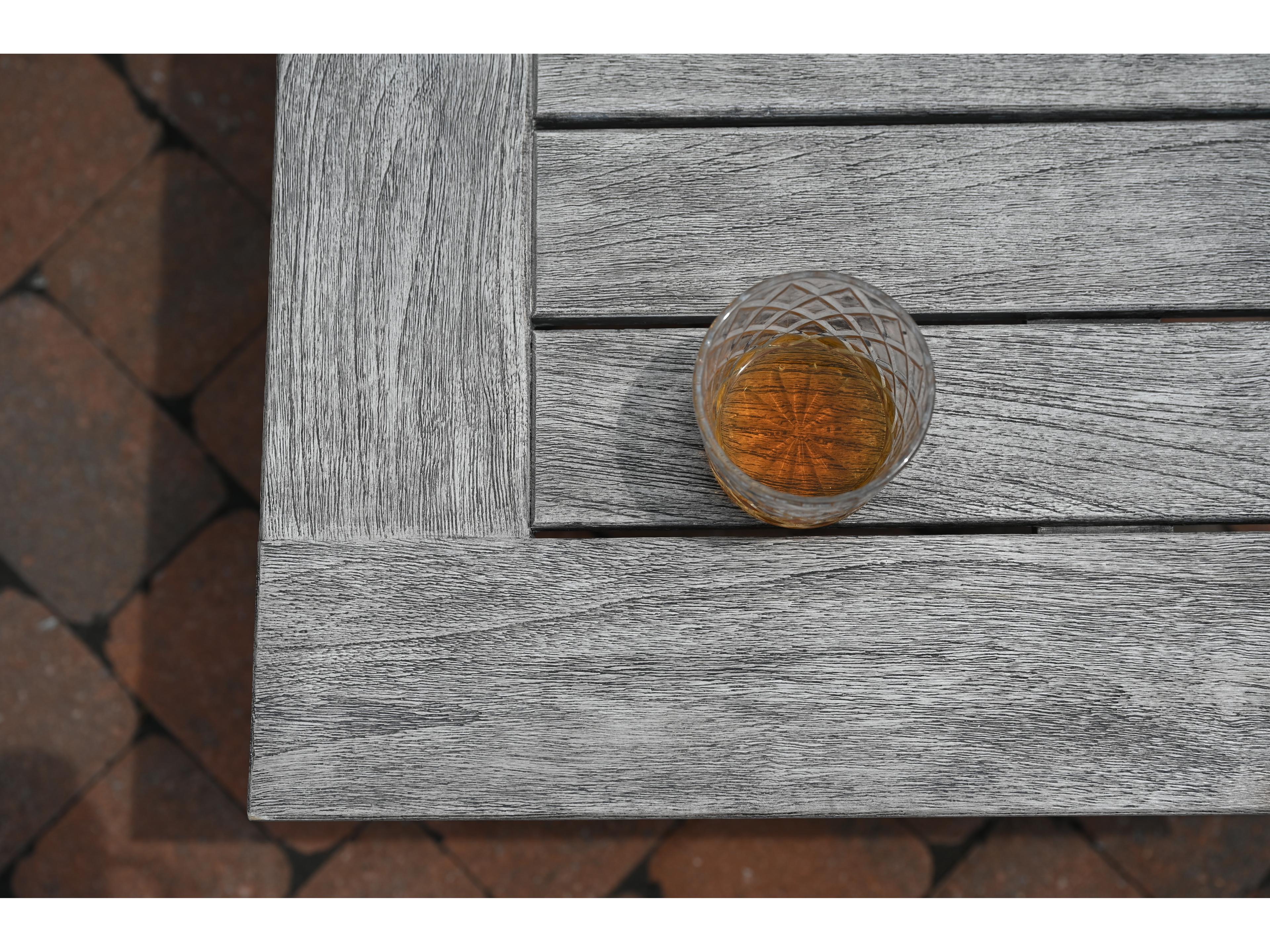 Three Birds Casual Shelburne Teak Rectangular Patio Coffee Table