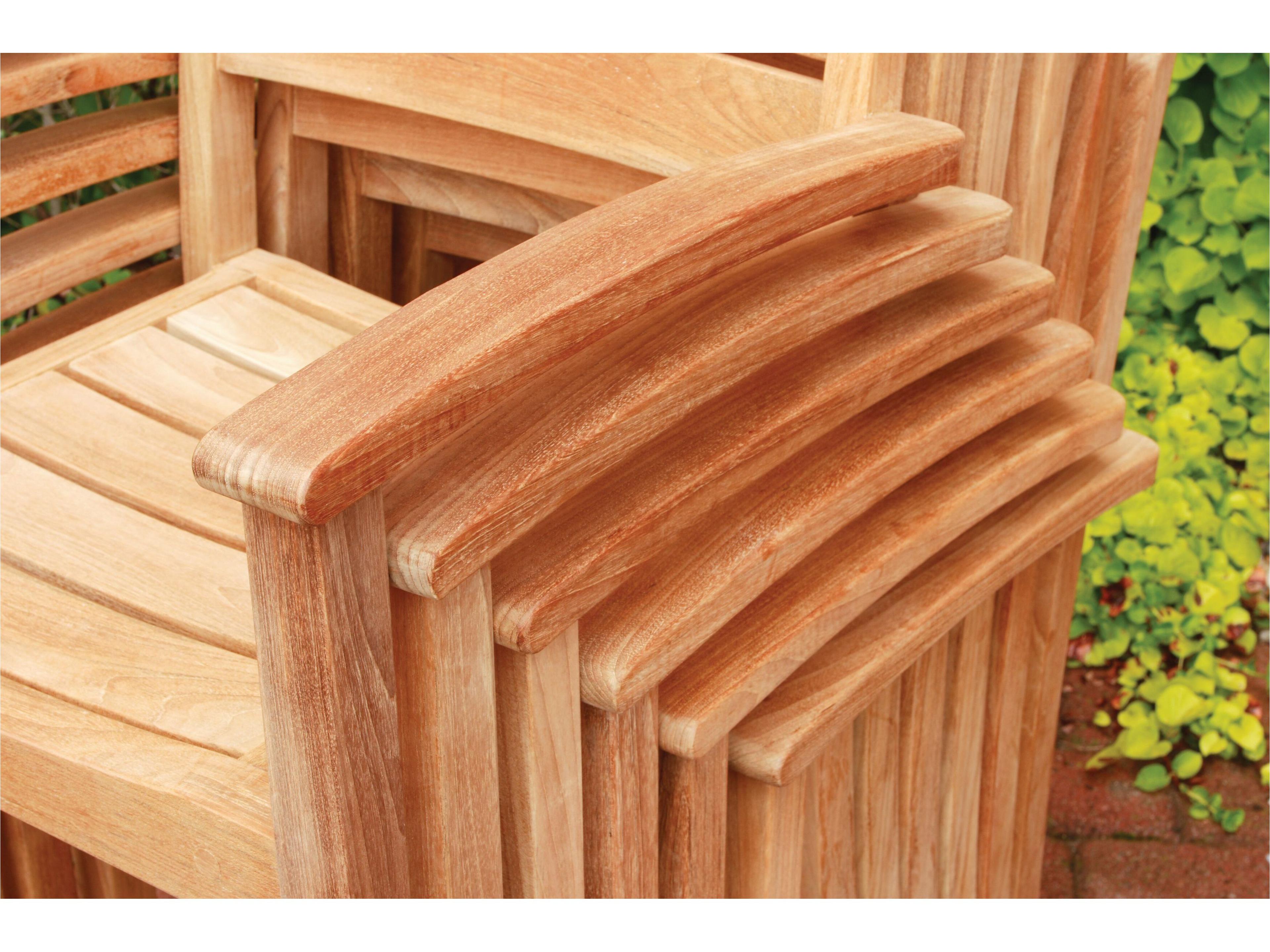 Three Birds Casual Sedona Teak Outdoor Dining Arm Chair