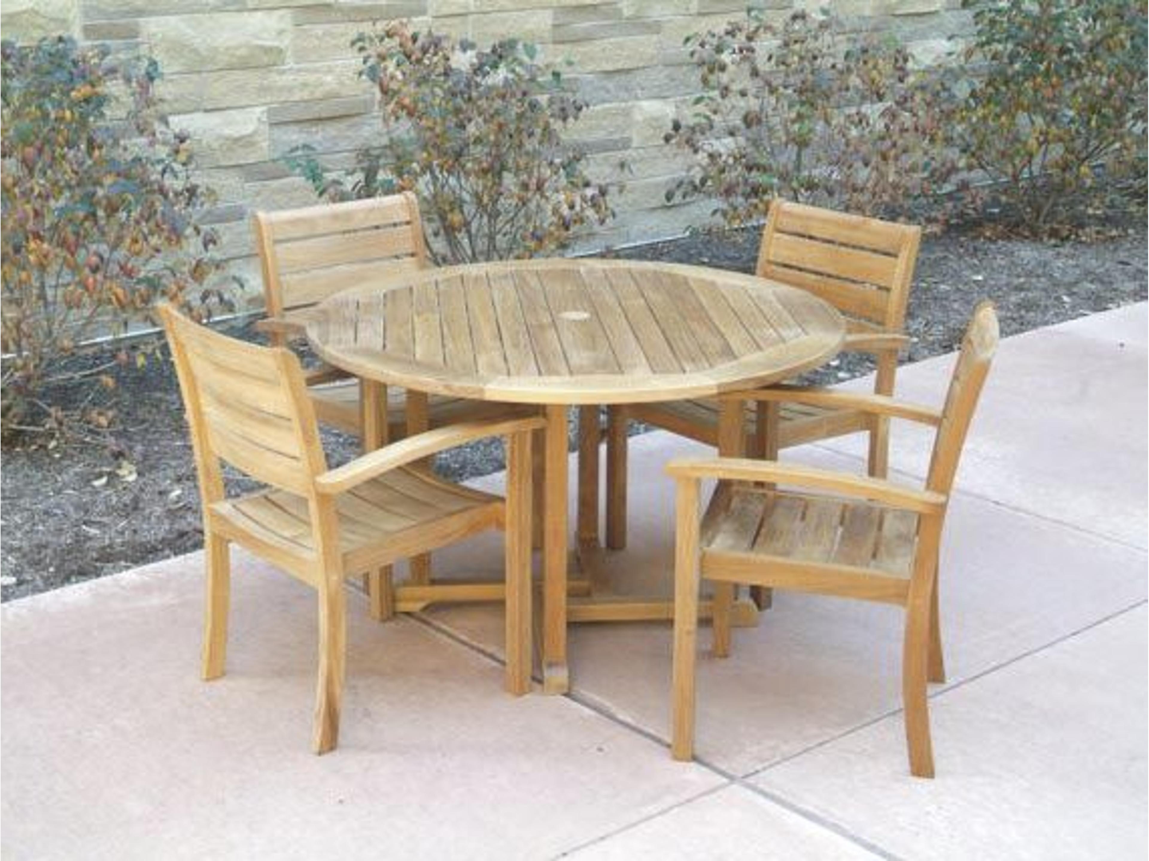 Sedona Natural Teak Outdoor Patio Dining Set