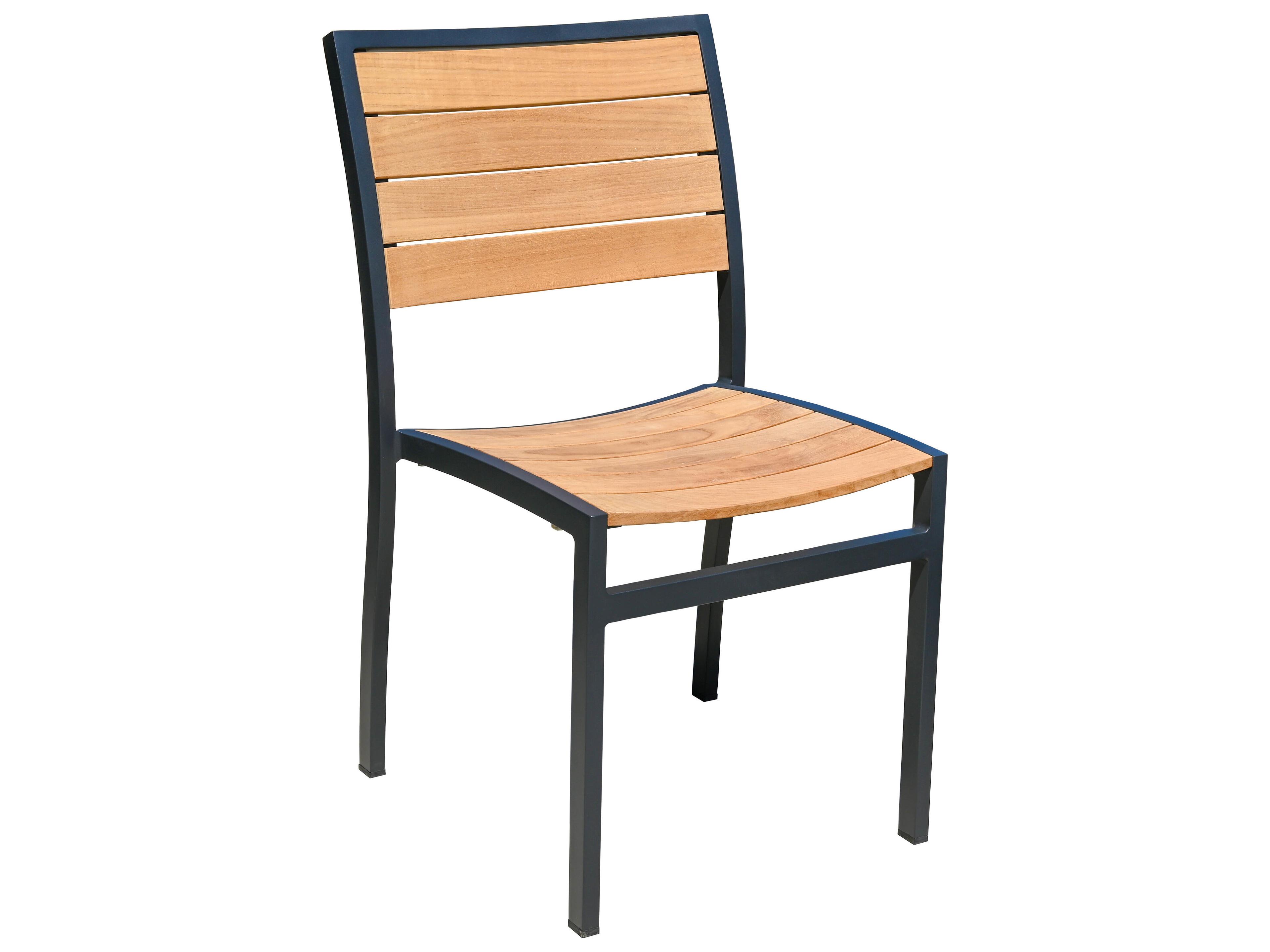 SoHo Teak Stacking Side Chair