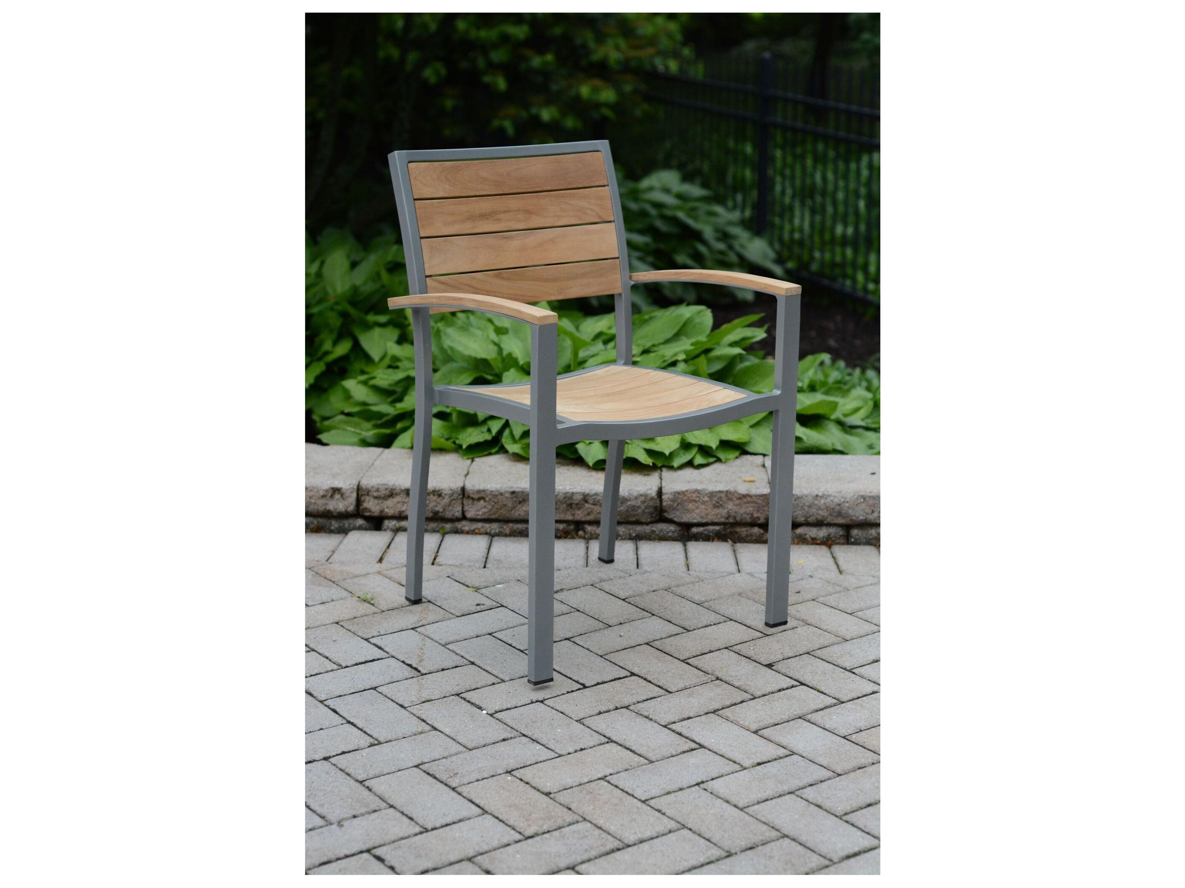 Three Birds Casual SoHo Teak Stacking Armchair