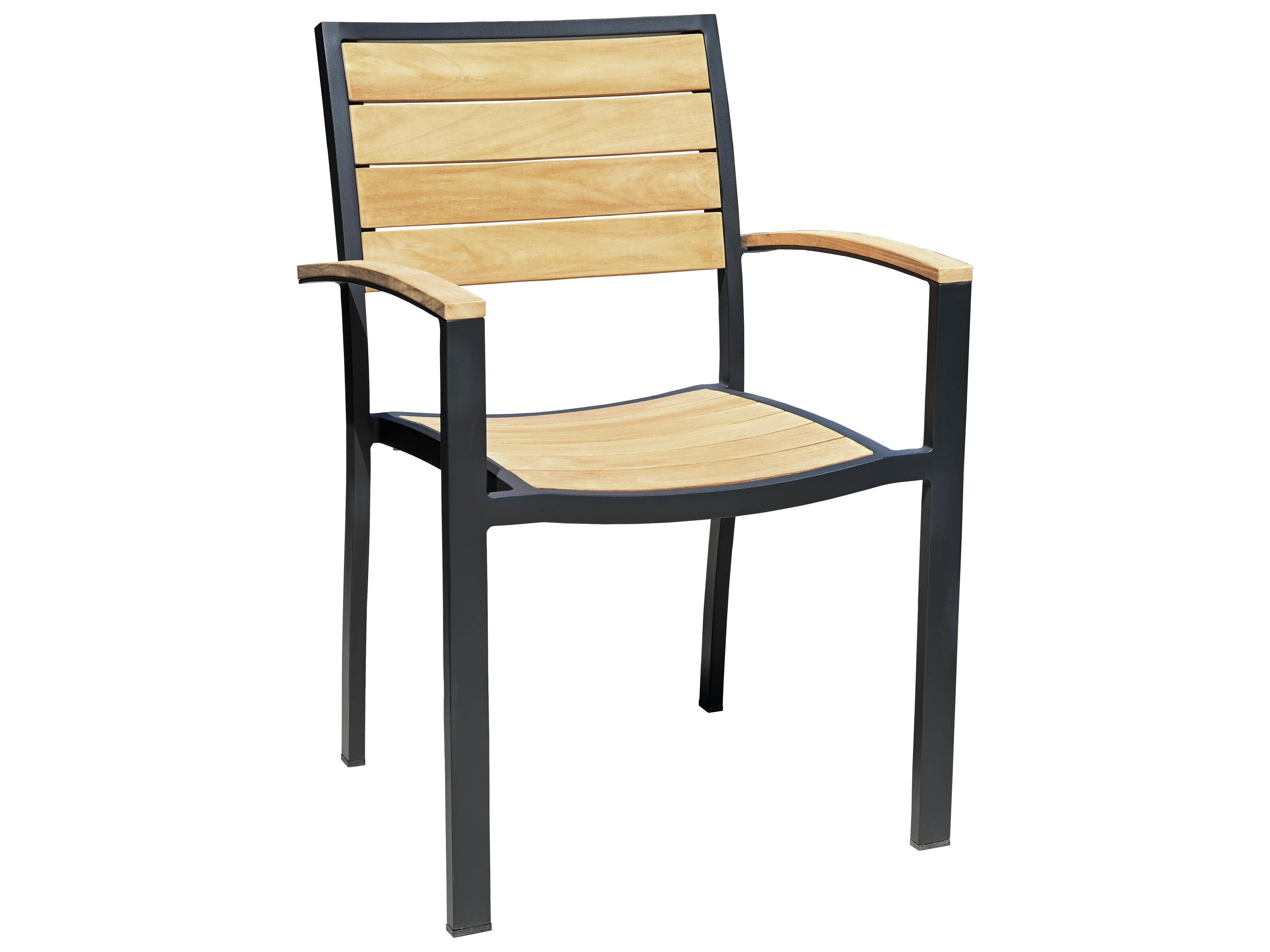 Three Birds Casual SoHo Teak Stacking Armchair