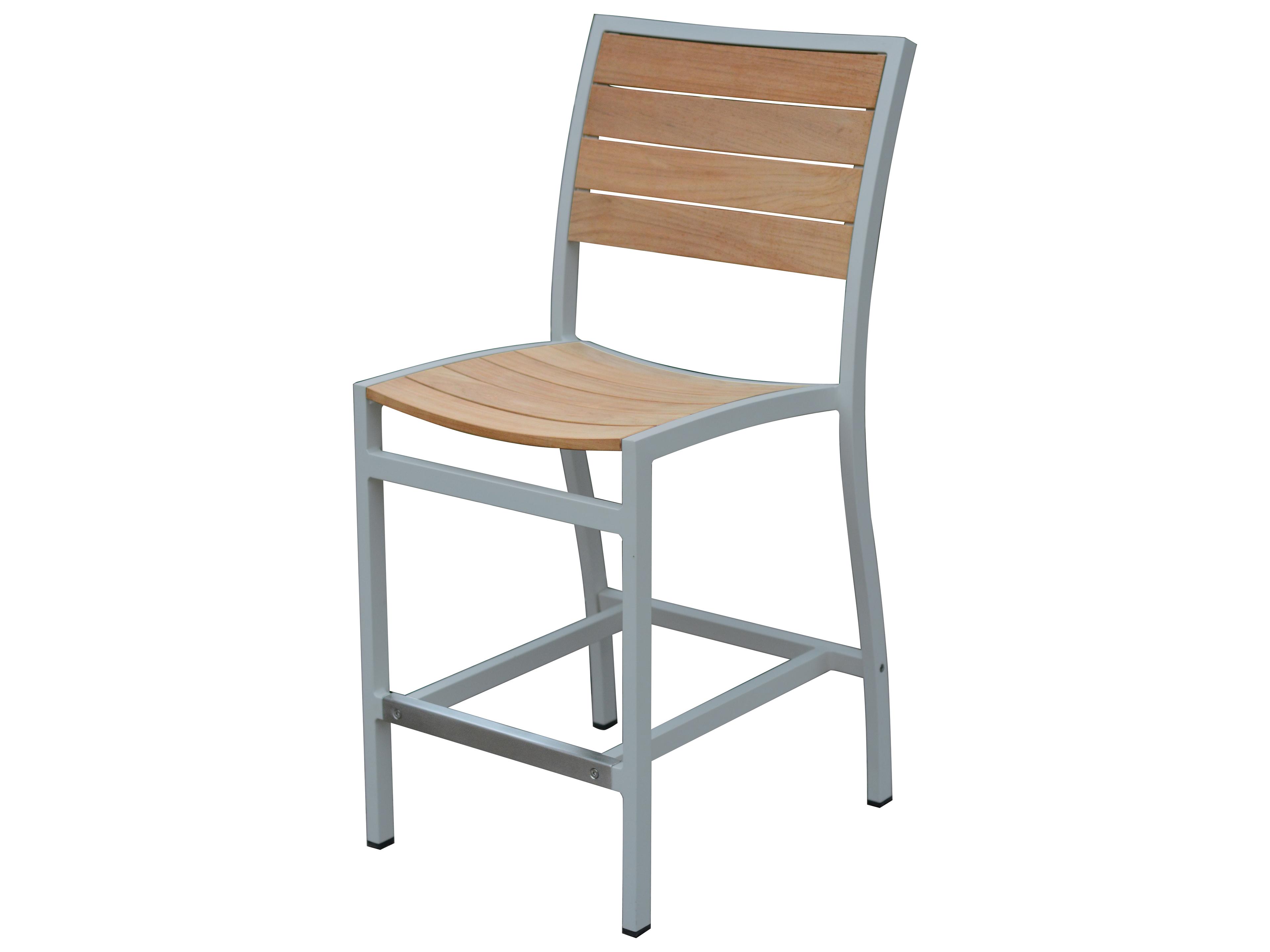 Three Birds Casual SoHo Teak Counter Height Side Chair