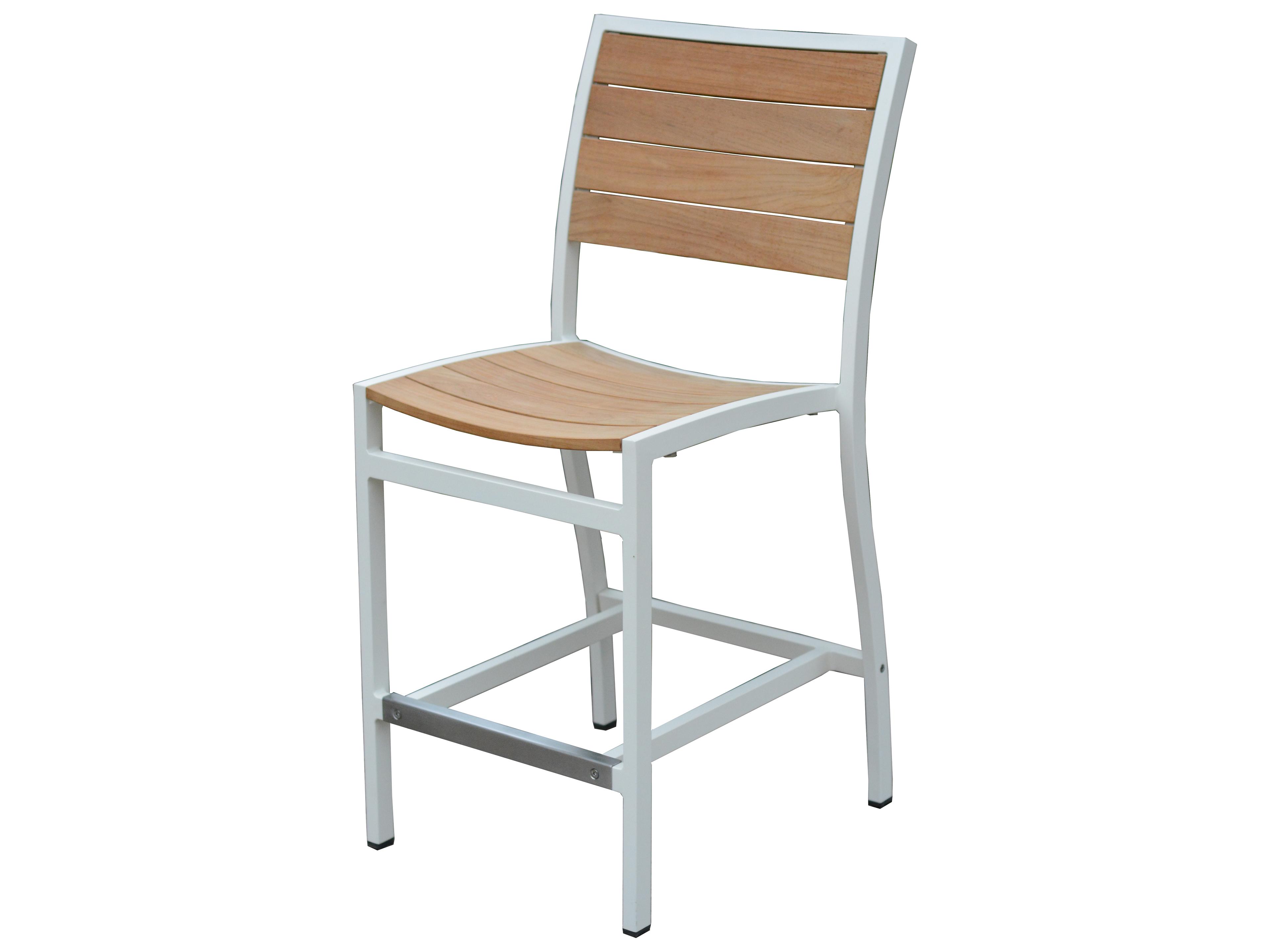 Three Birds Casual SoHo Teak Counter Height Side Chair