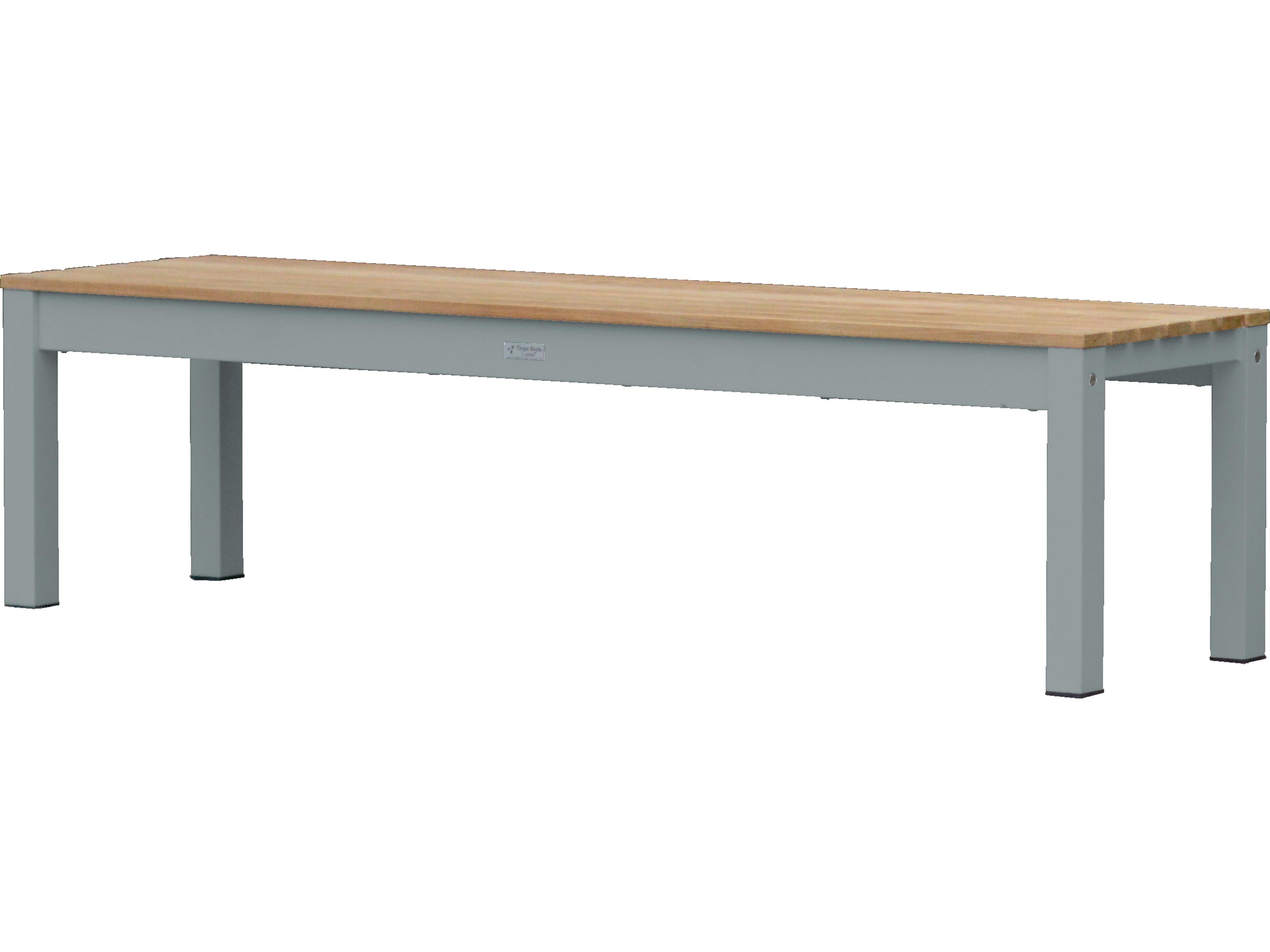 Three Birds Casual SoHo Teak Backless Outdoor Bench