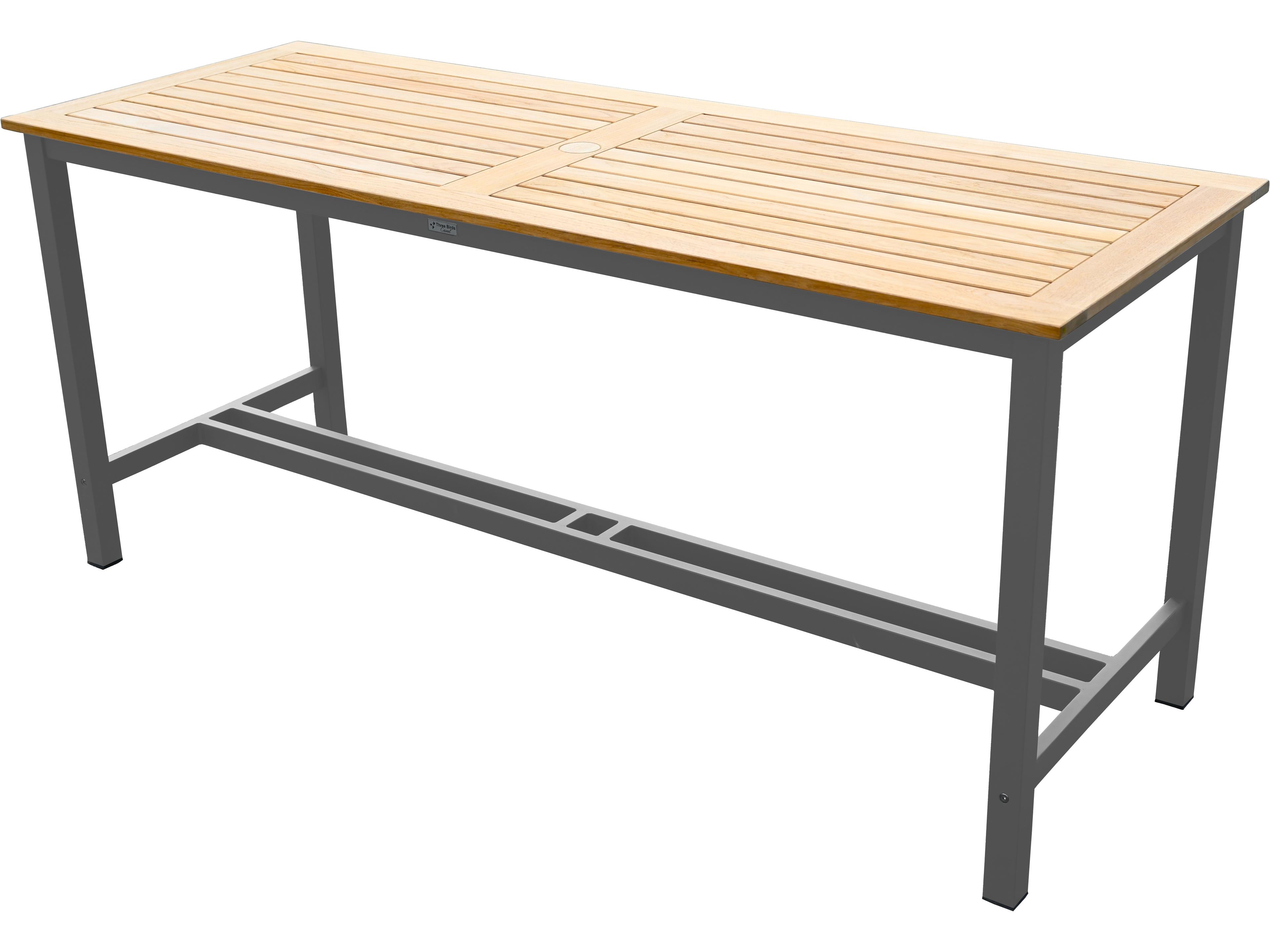 Soho Aluminum Rectangular Counter Table