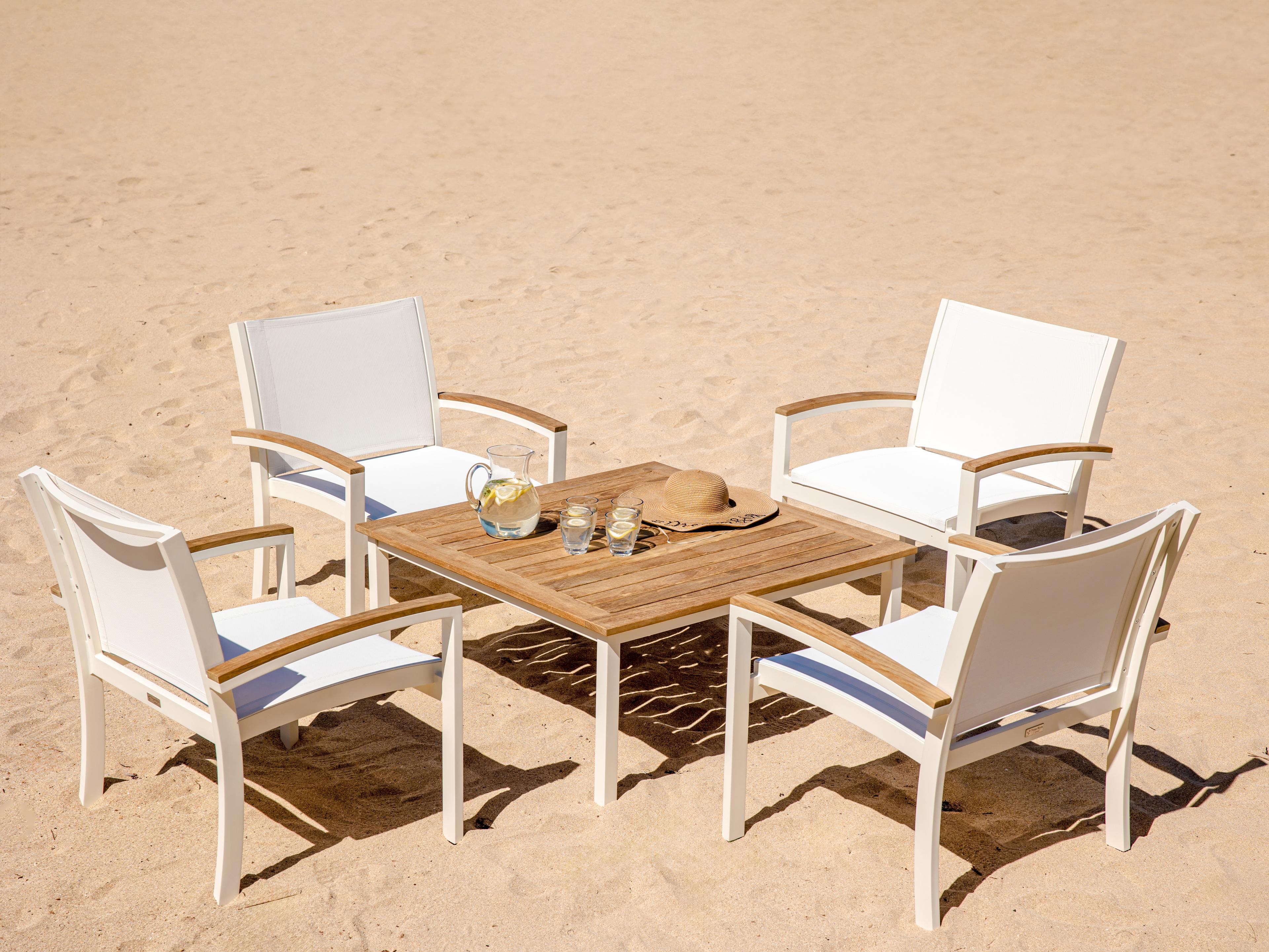 Soho Aluminum Sling Outdoor Patio Lounge Set