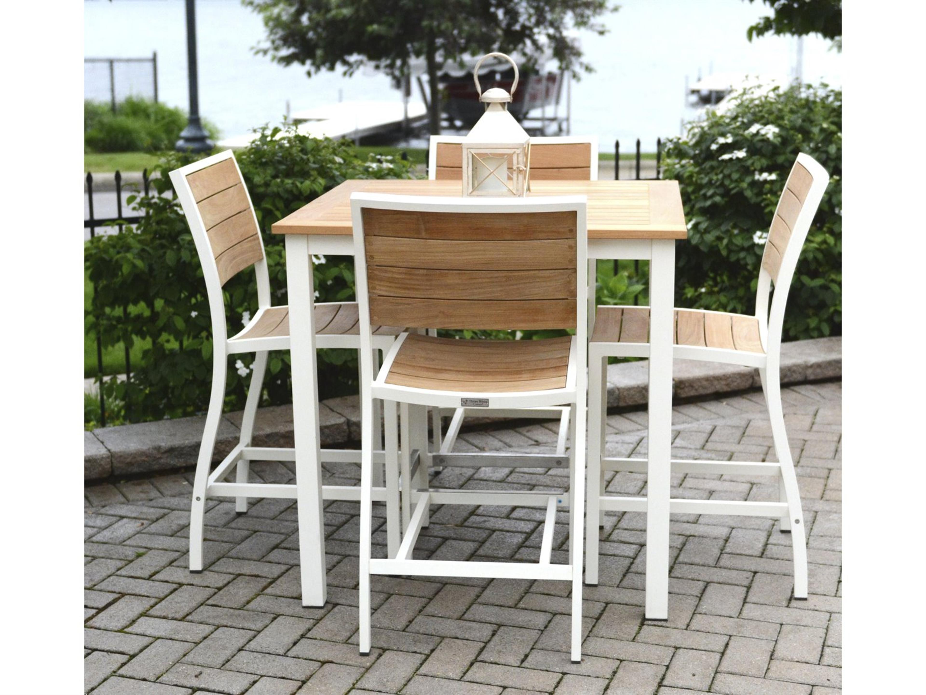 SoHo Aluminum Teak Outdoor Dining Set