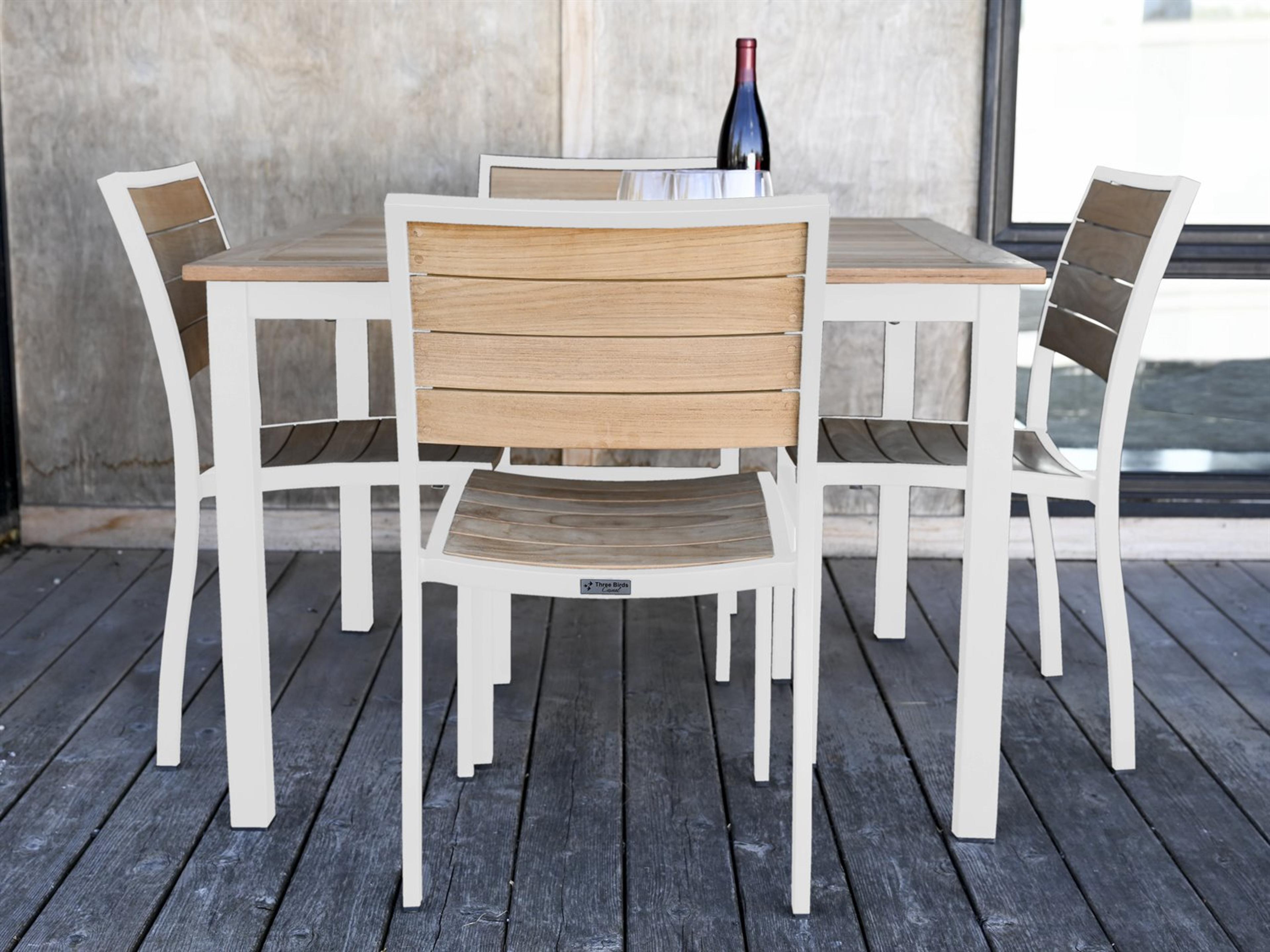 SoHo Aluminum Teak Patio Dining Set