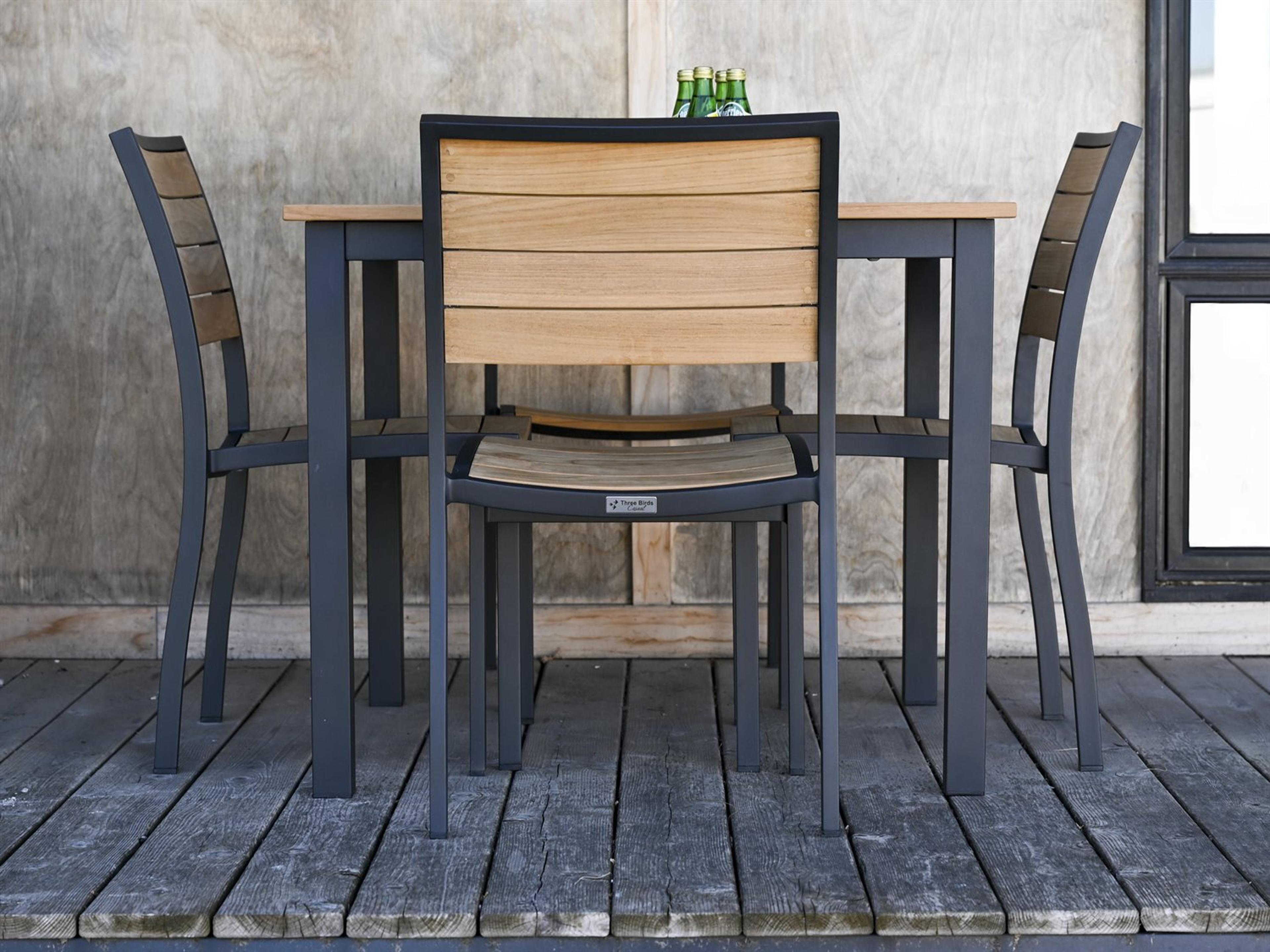 SoHo Aluminum Teak Patio Dining Set
