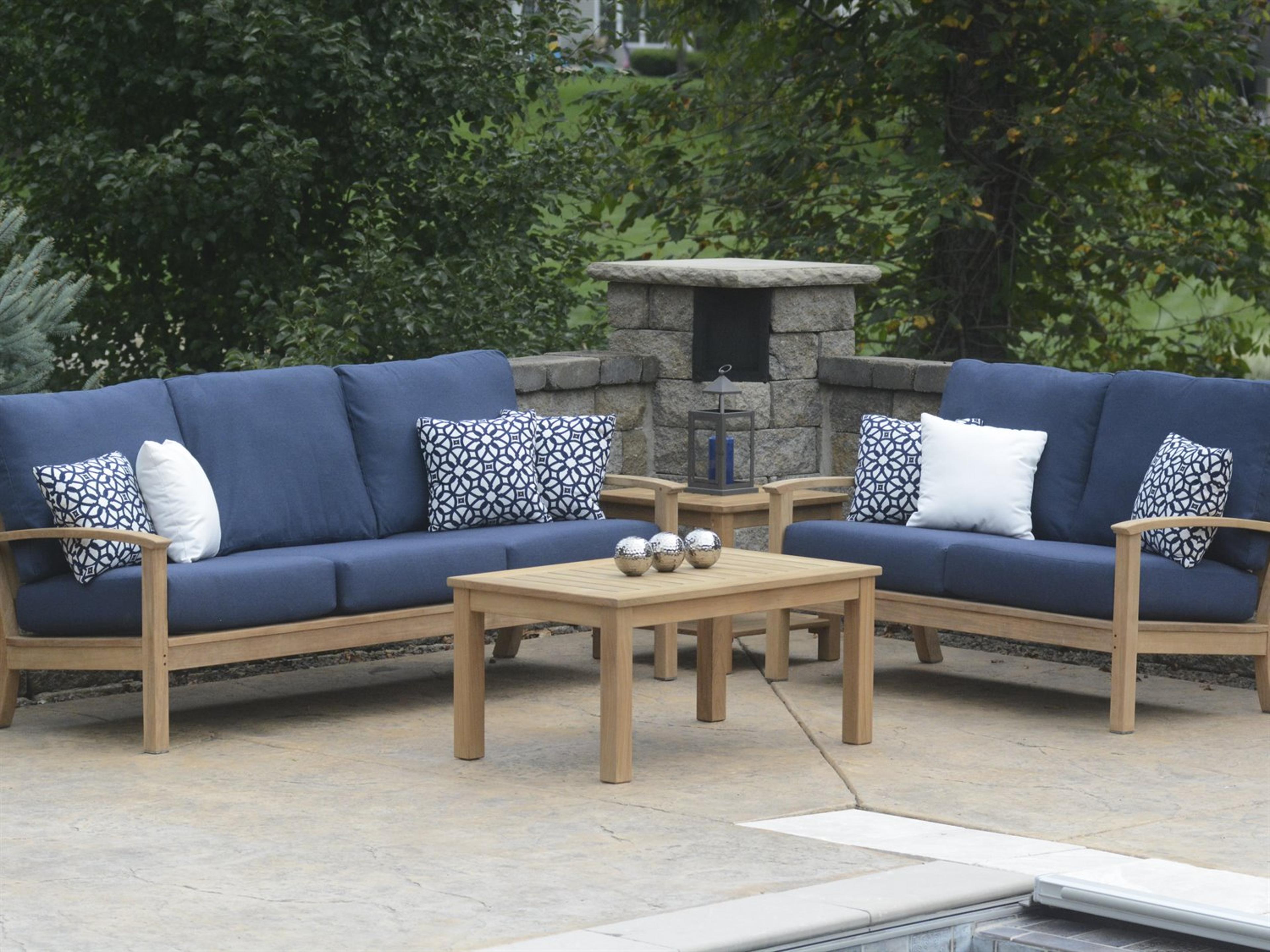 St. Lucia Natural Teak Outdoor Lounge Set