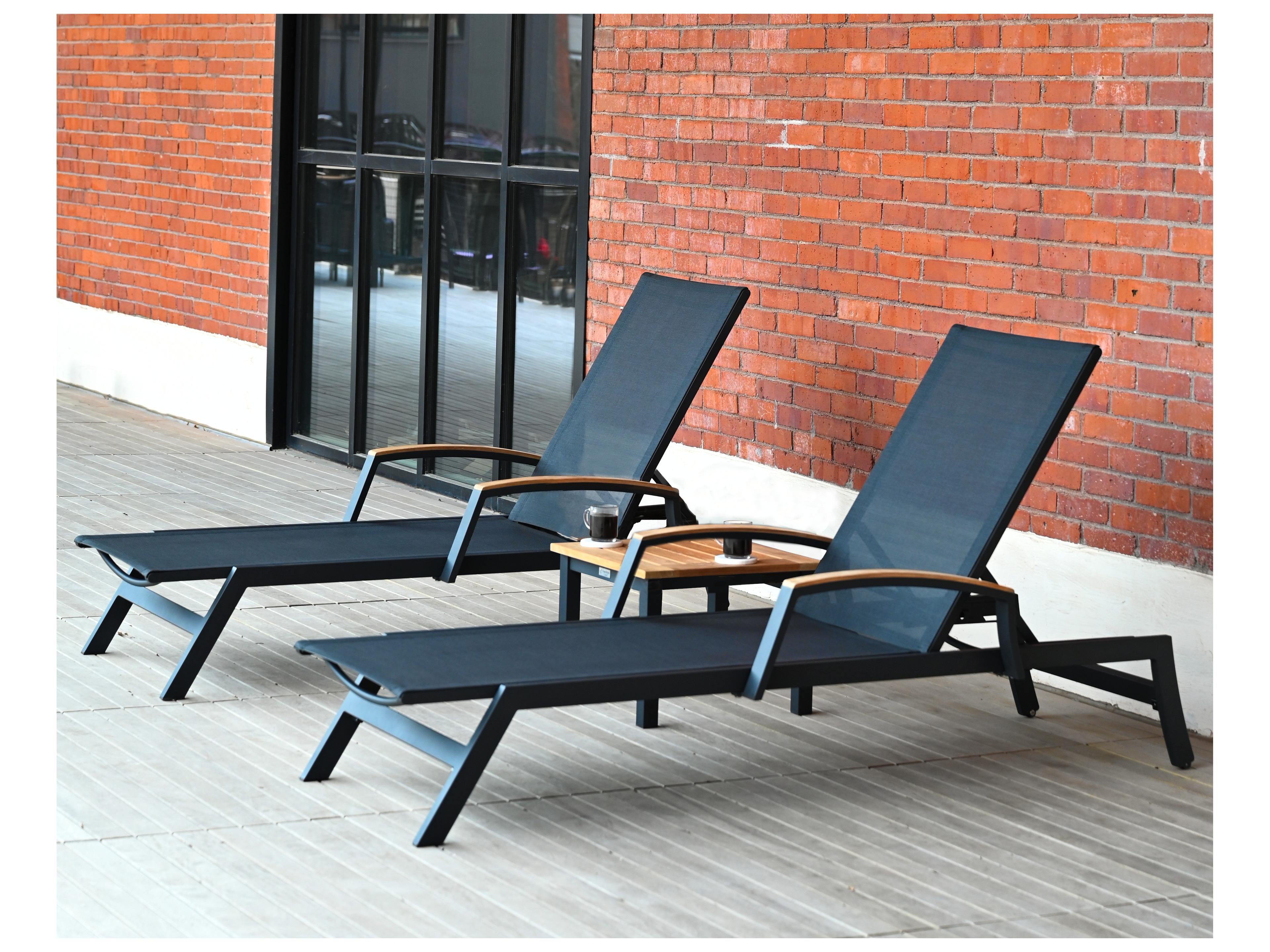 Three Birds Casual Tribeca Aluminum Sling Chaise Lounge