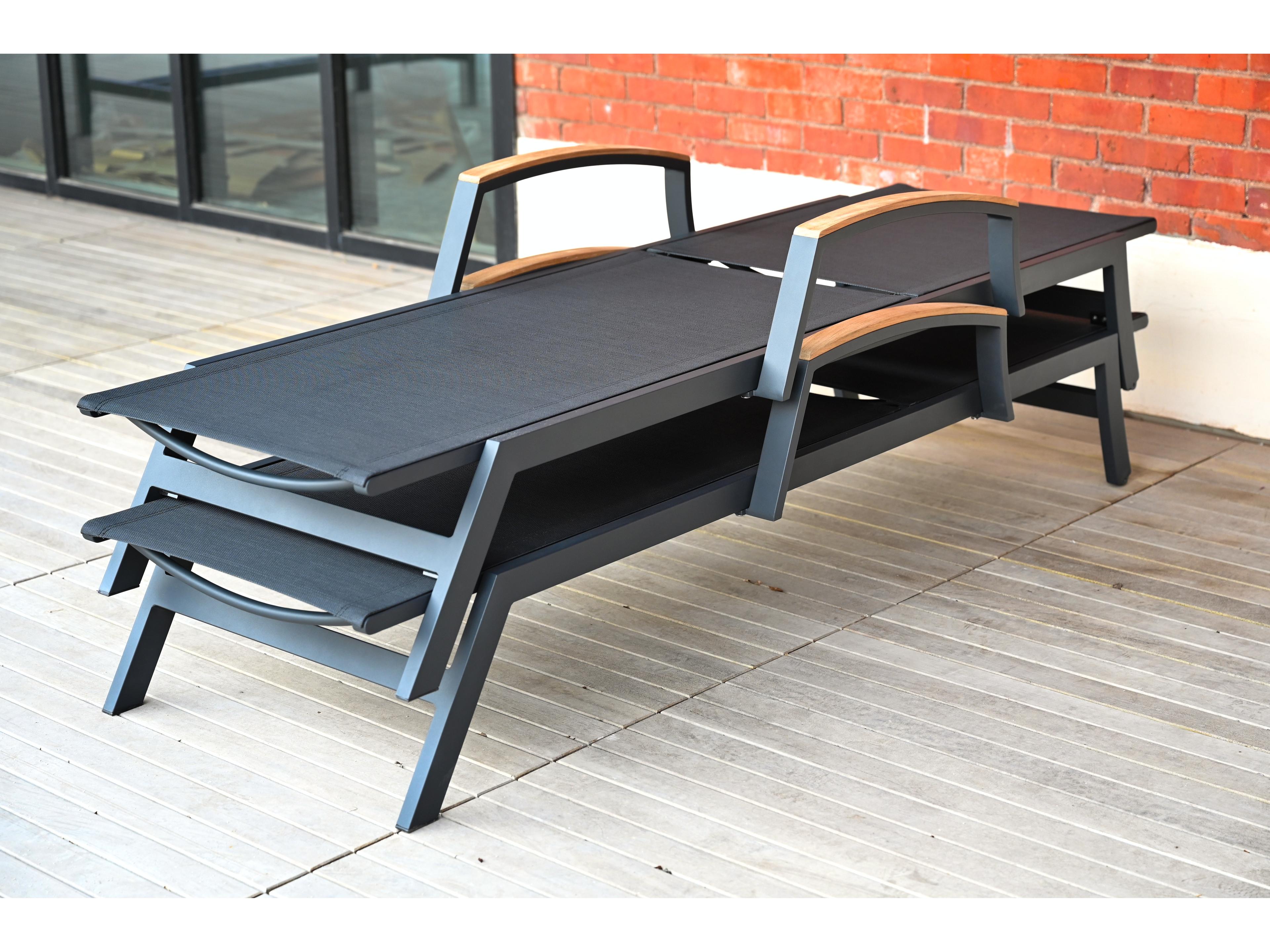 Three Birds Casual Tribeca Aluminum Sling Chaise Lounge