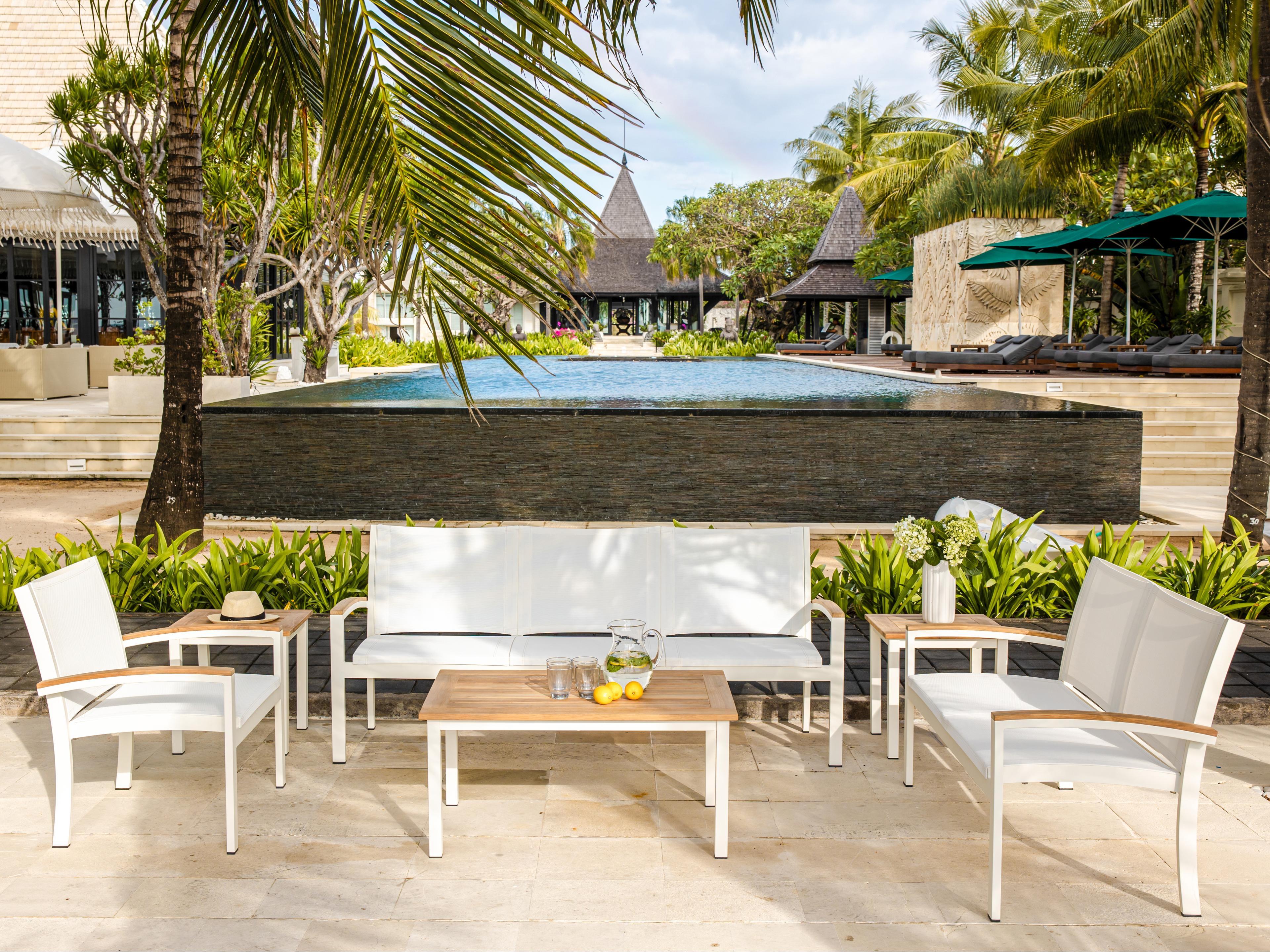 Tribeca Aluminum Sling Outdoor Patio Lounge Set