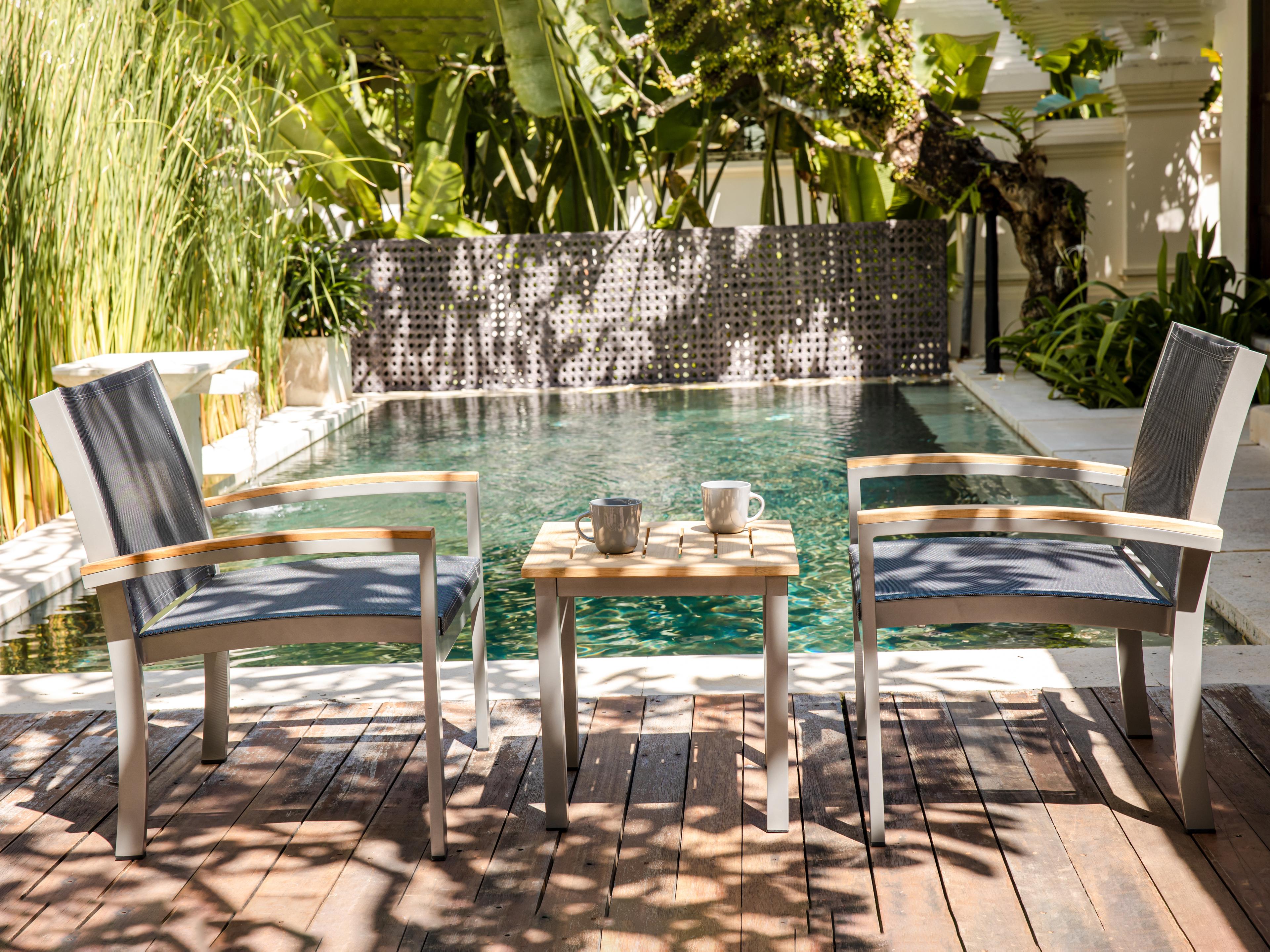 Tribeca Aluminum Sling Outdoor Patio Lounge Set