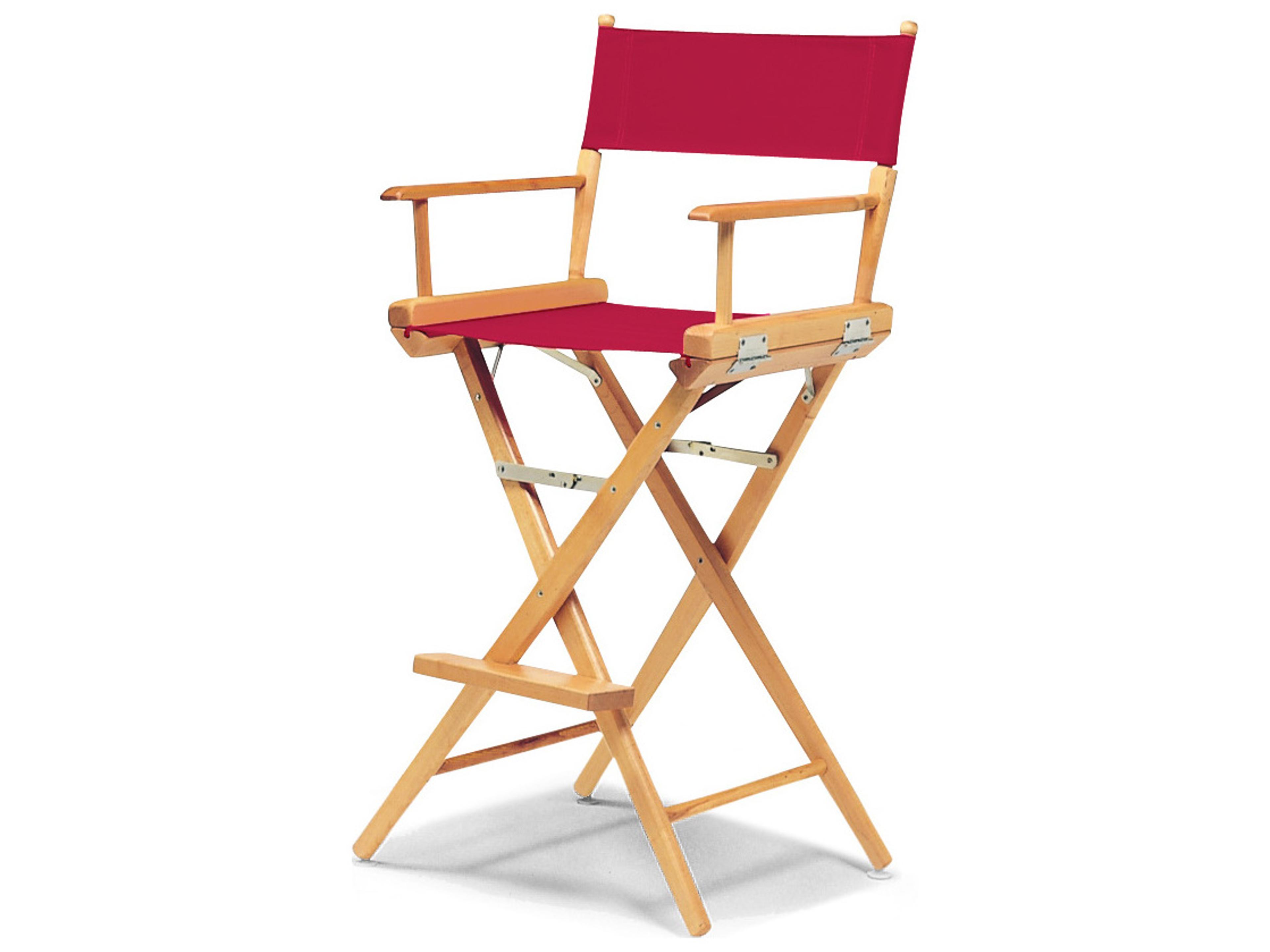 Telescope Casual Director Outdoor Chairs Wood Sling Bar Height Stool