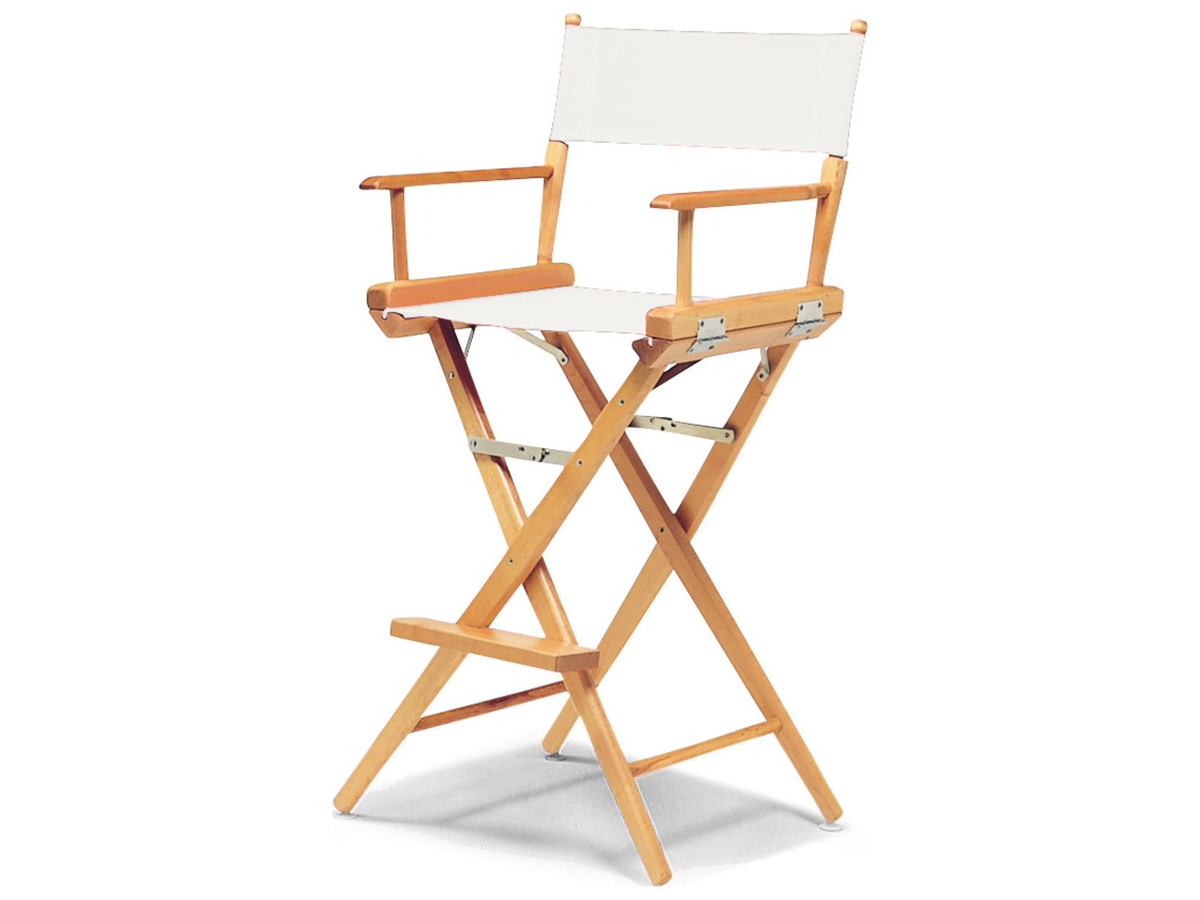 Telescope Casual Director Outdoor Chairs Wood Sling Bar Height Stool