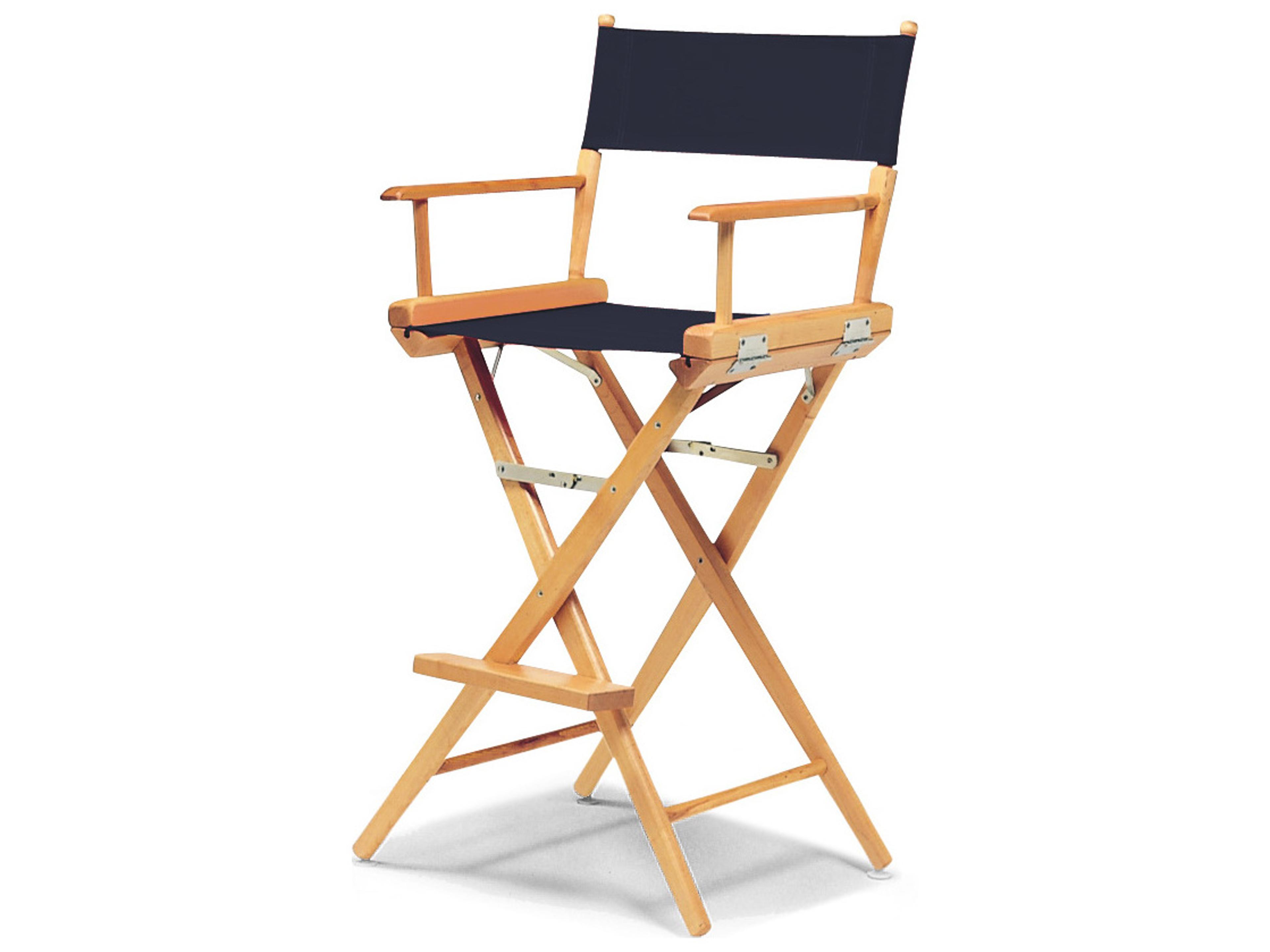 Telescope Casual Director Outdoor Chairs Wood Sling Bar Height Stool