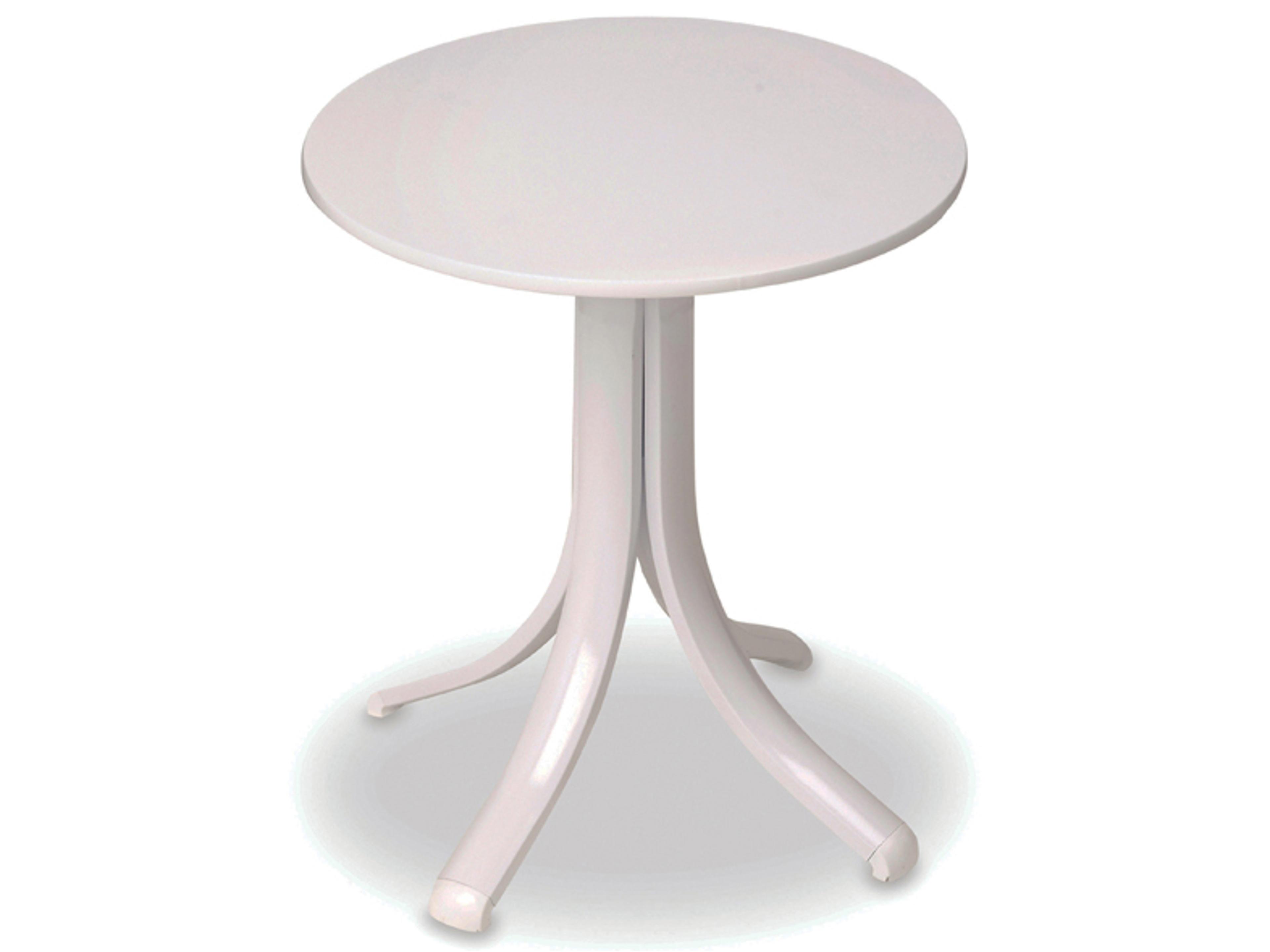 Marine Grade Polymer Round Patio End Table