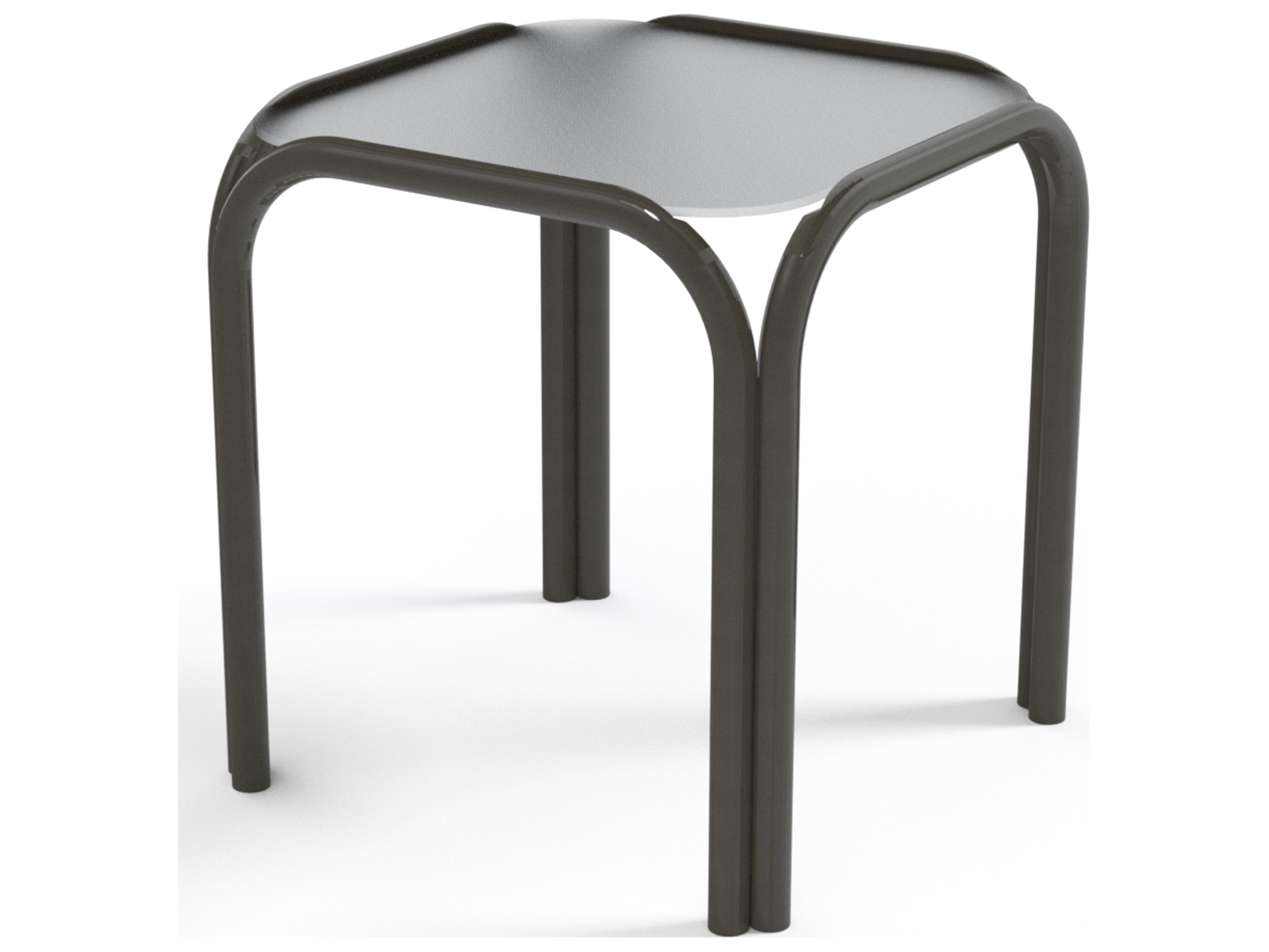 Telescope Casual Obscure Acrylic Top Square Outdoor End Table