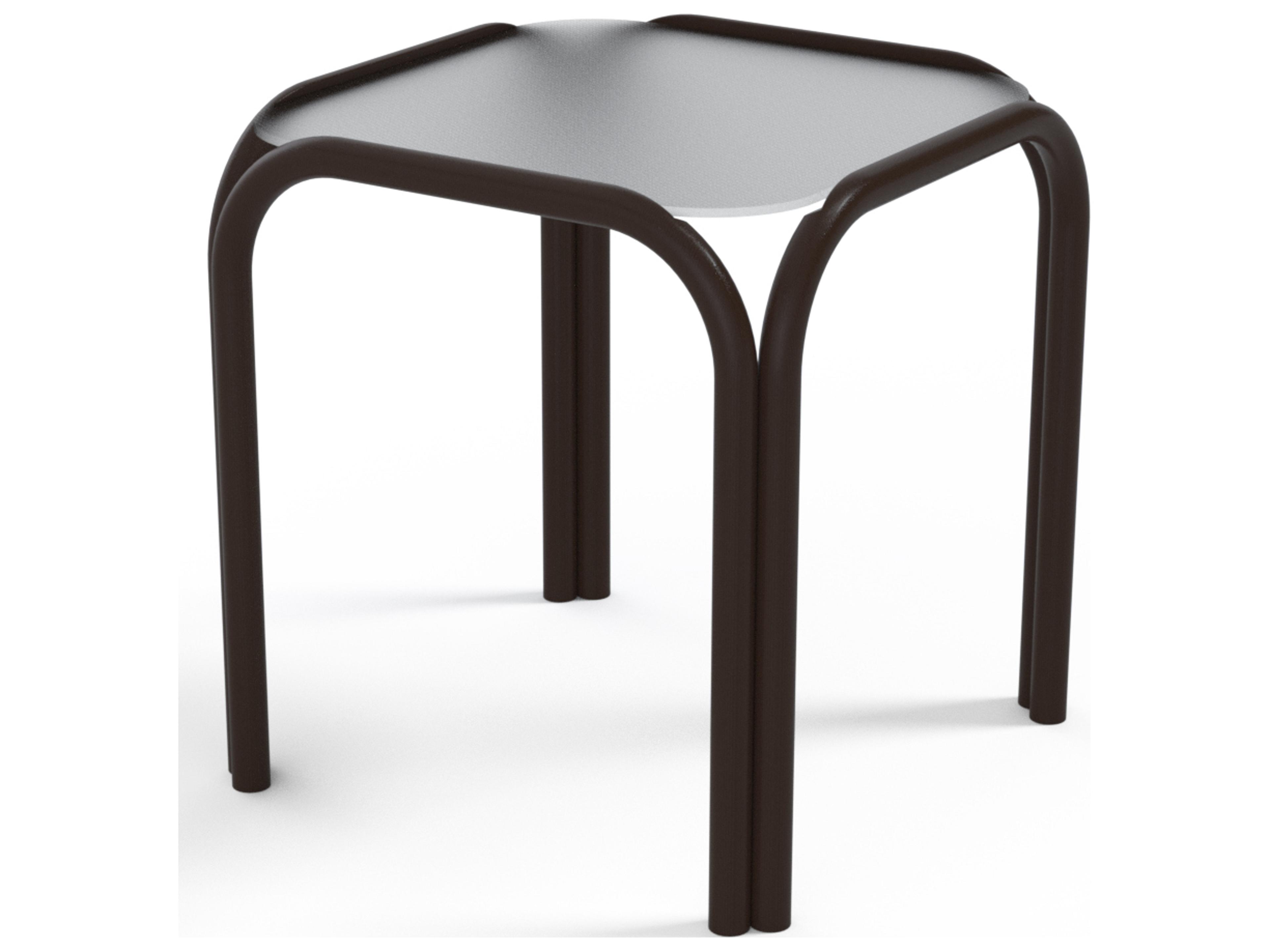 Telescope Casual Obscure Acrylic Top Square Outdoor End Table