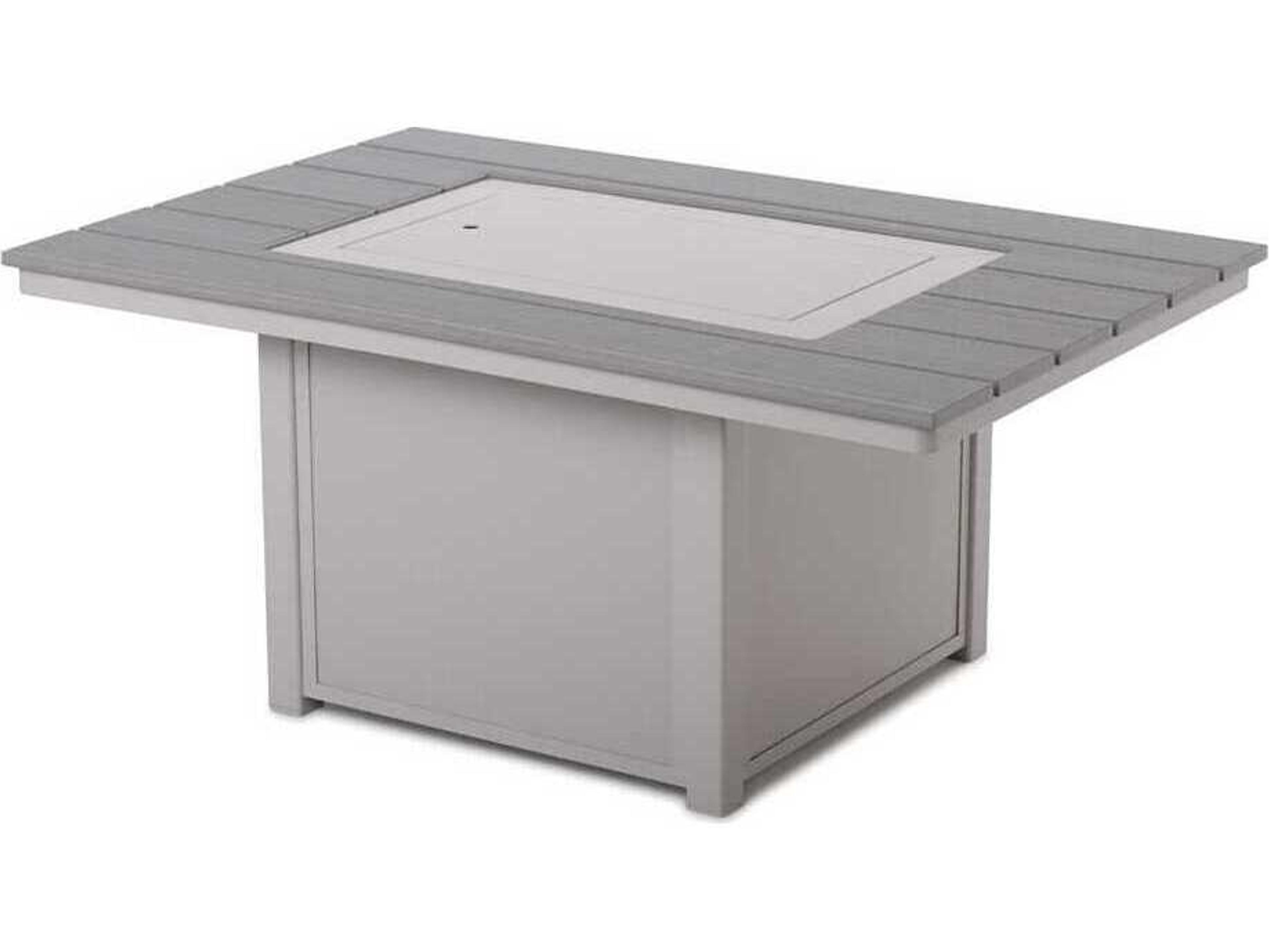 Telescope Casual MGP Aluminum Rectangular Outdoor Fire Pit Table