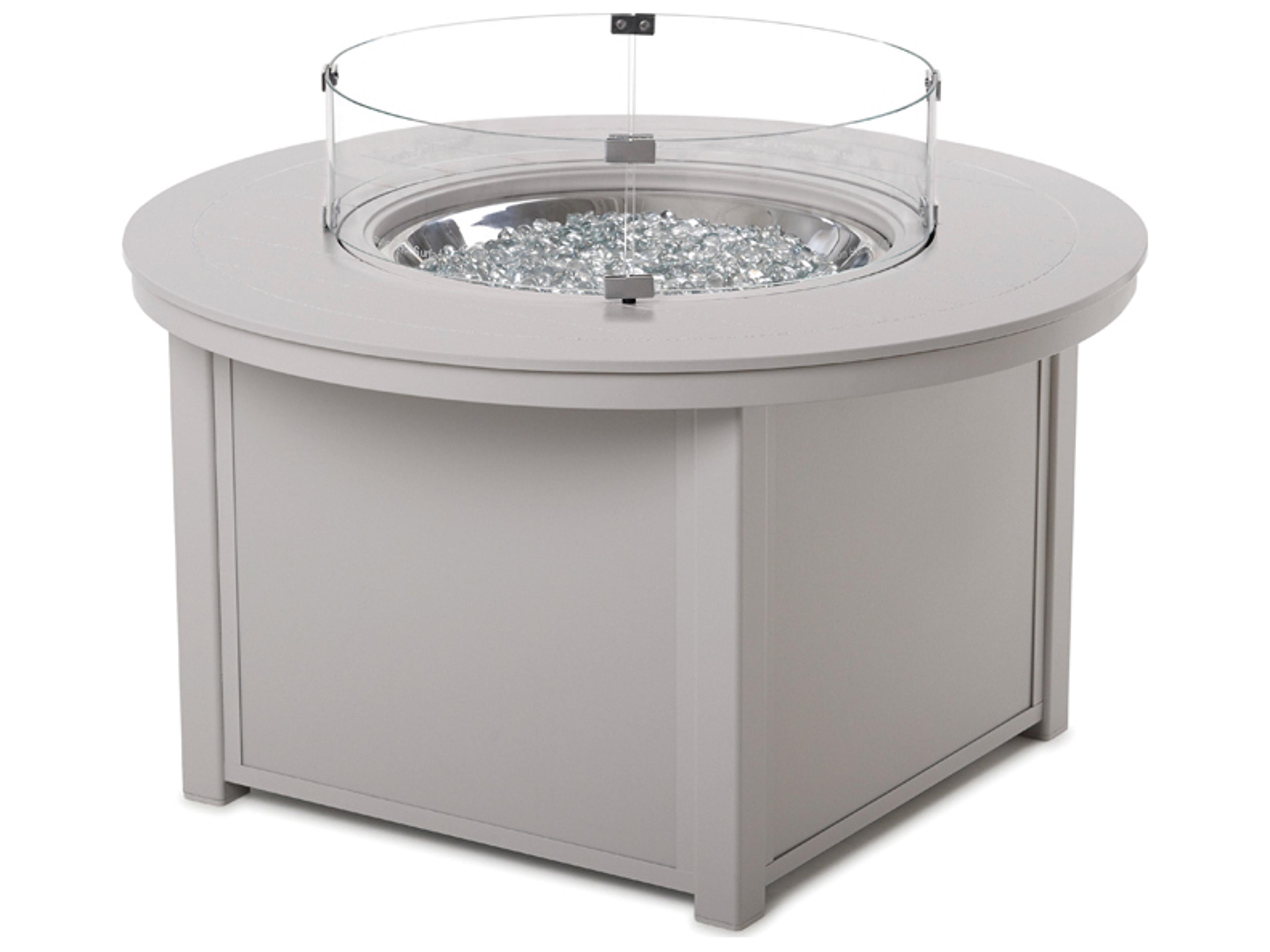 Telescope Casual MGP Aluminum Round Outdoor Patio Fire Pit Table