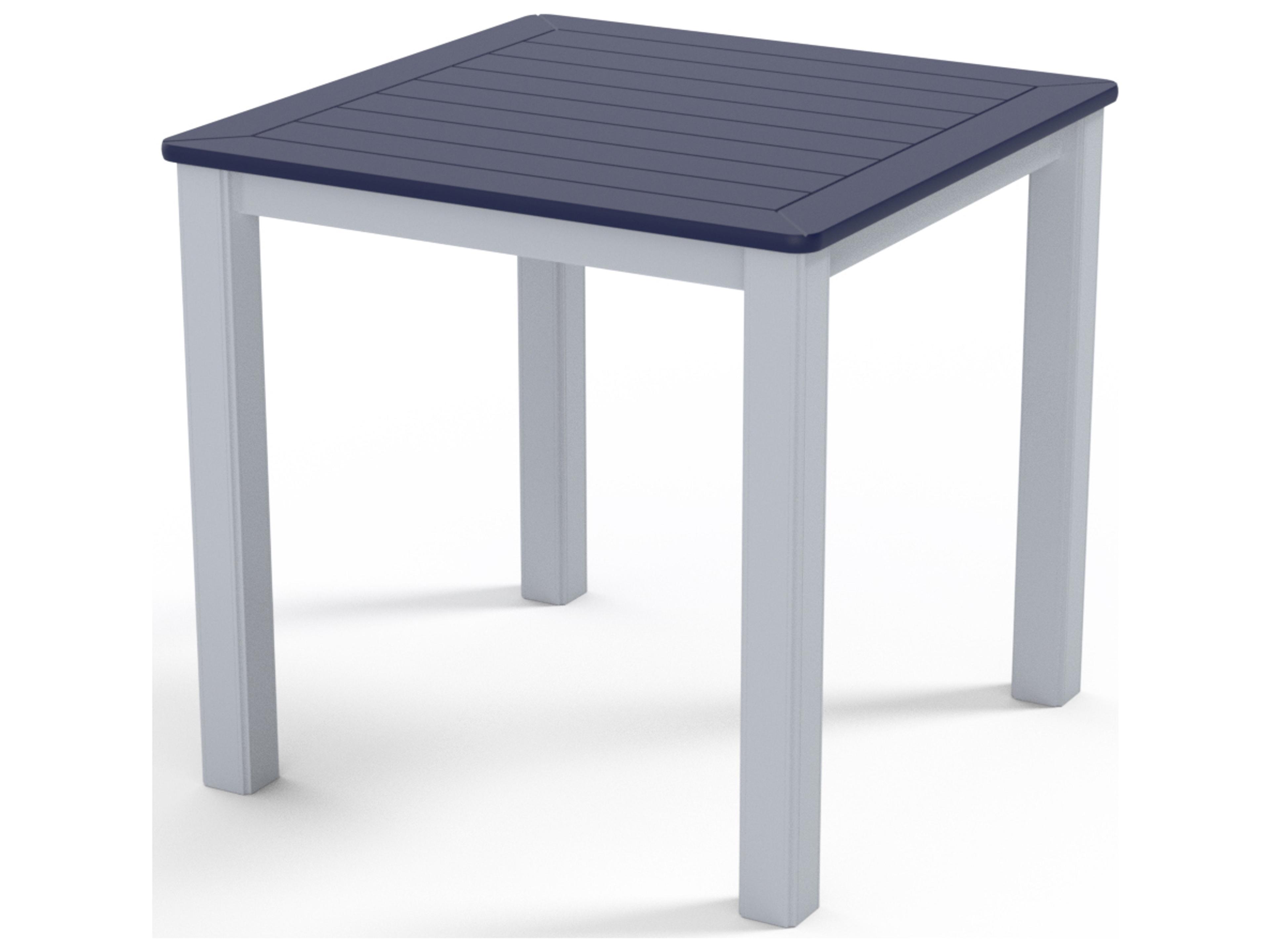 Telescope Casual Marine Grade Polymer Square Outdoor Patio End Table