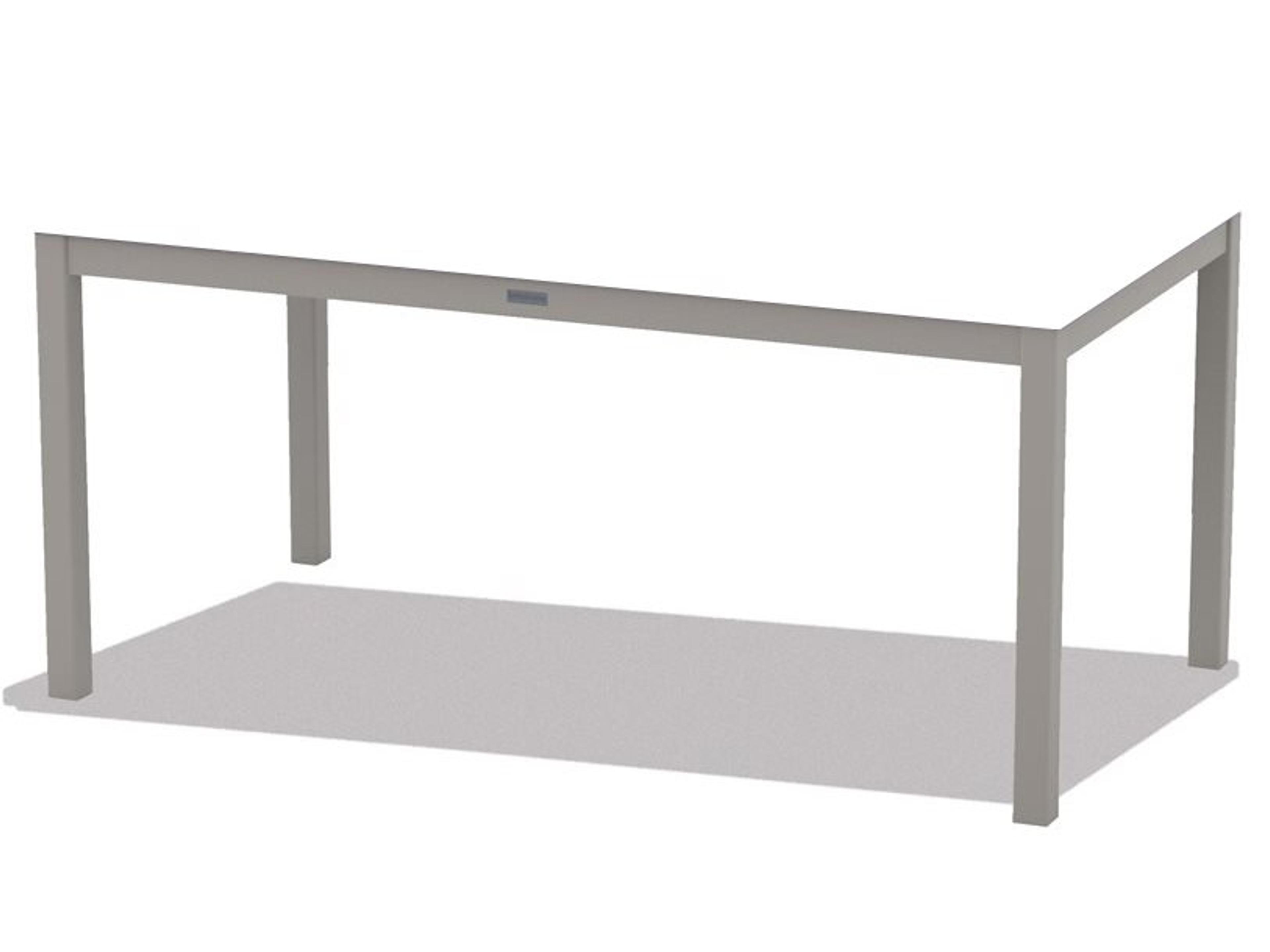 Aluminum Dining Height Parson Table Base