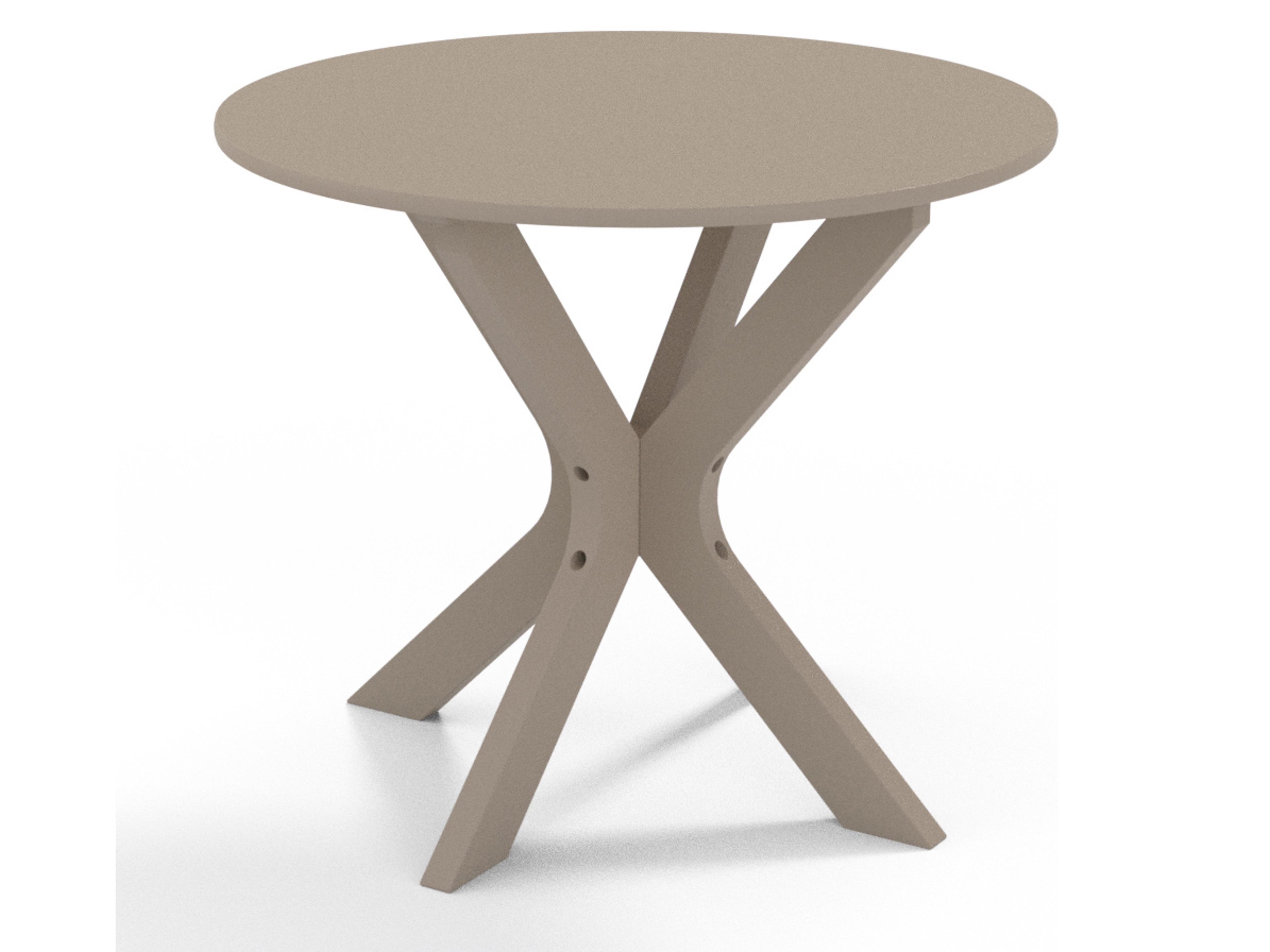 Telescope Casual Wexler Marine Grade Polymer Round Patio End Table