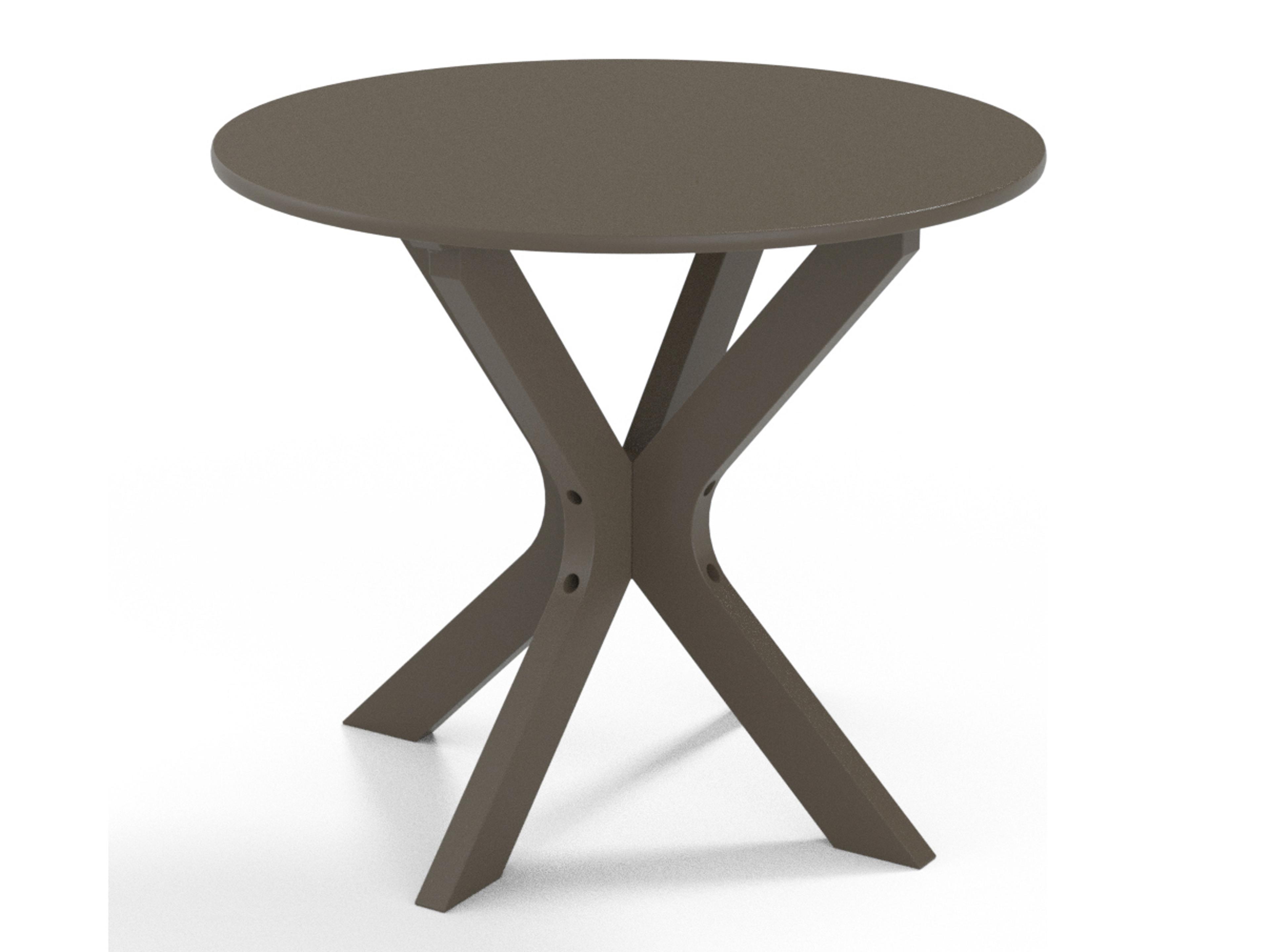 Telescope Casual Wexler Marine Grade Polymer Round Patio End Table